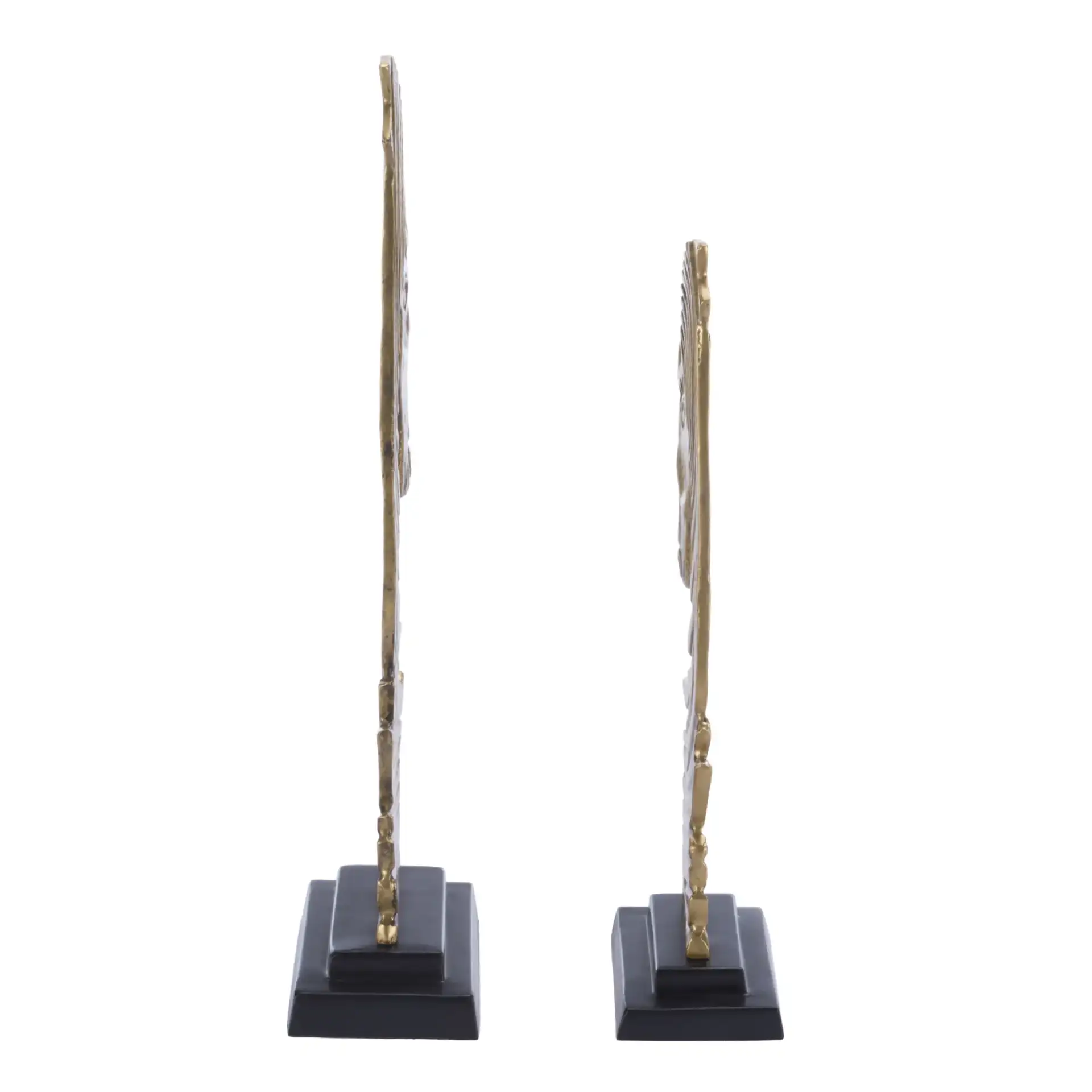 Equo Gold Sculpt ( Set Of 2 ) in Gold / Black, detail view