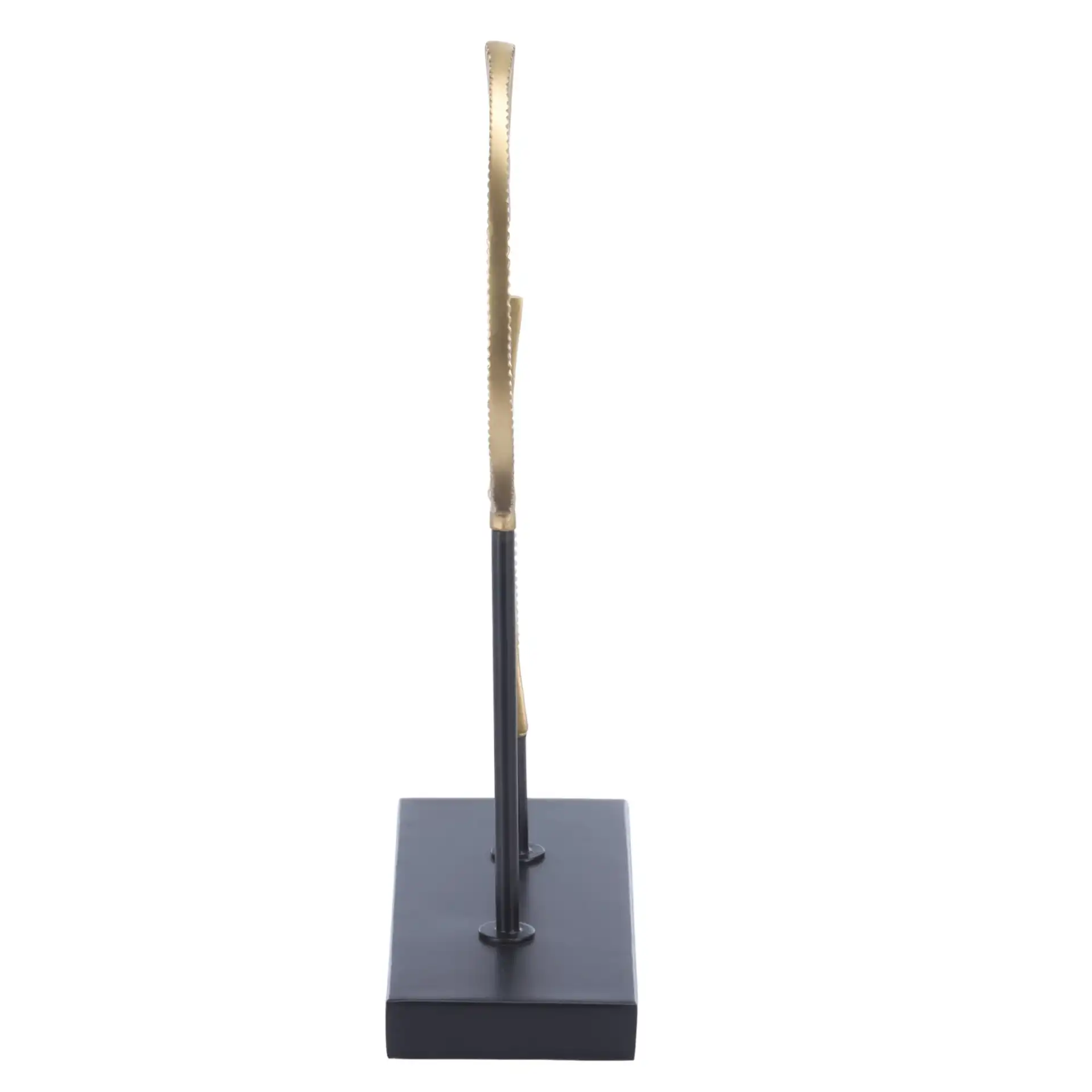 Echo 15" Gold Arc Figure in Gold / Black, detail view