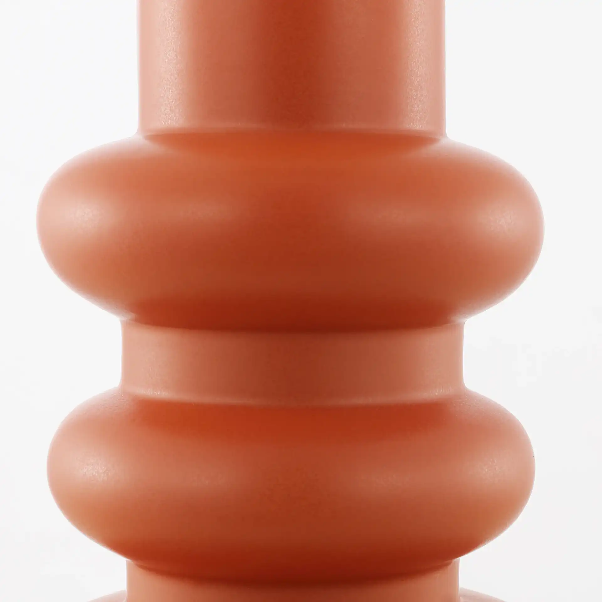 Theissa Ceramic Vase (Set Of 2) in Orange / Pale Yellow in a styled room