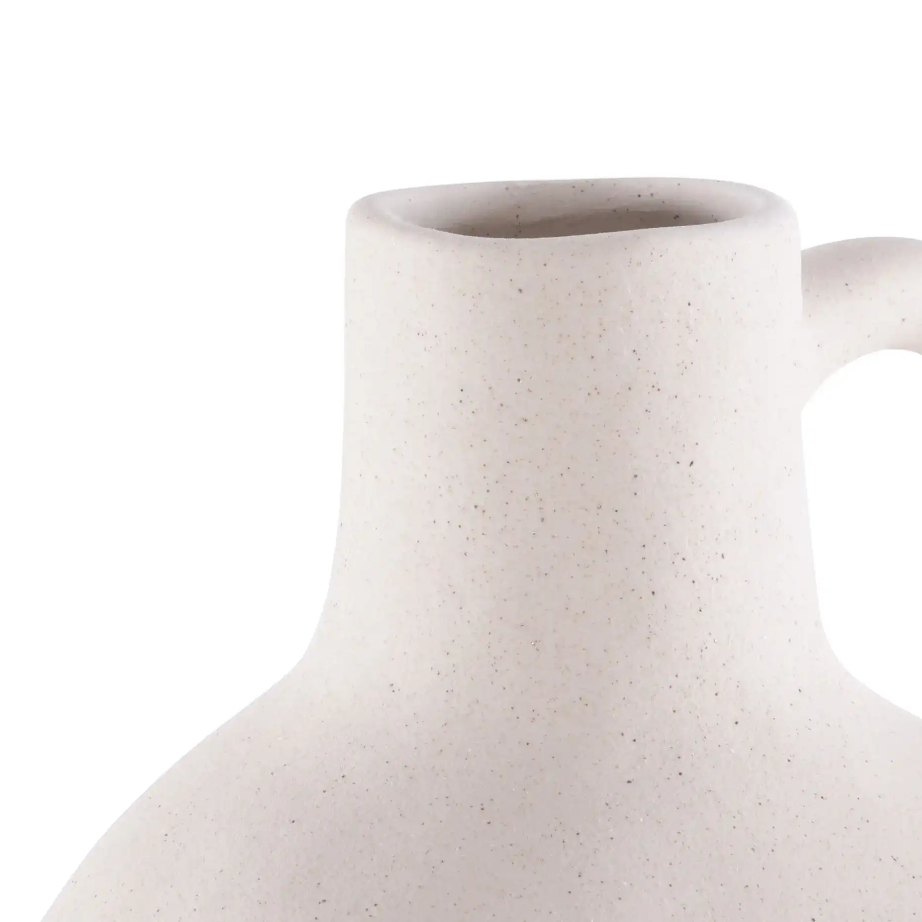 Misa Ceramic Vase (Set Of 4) in Beige in a styled room