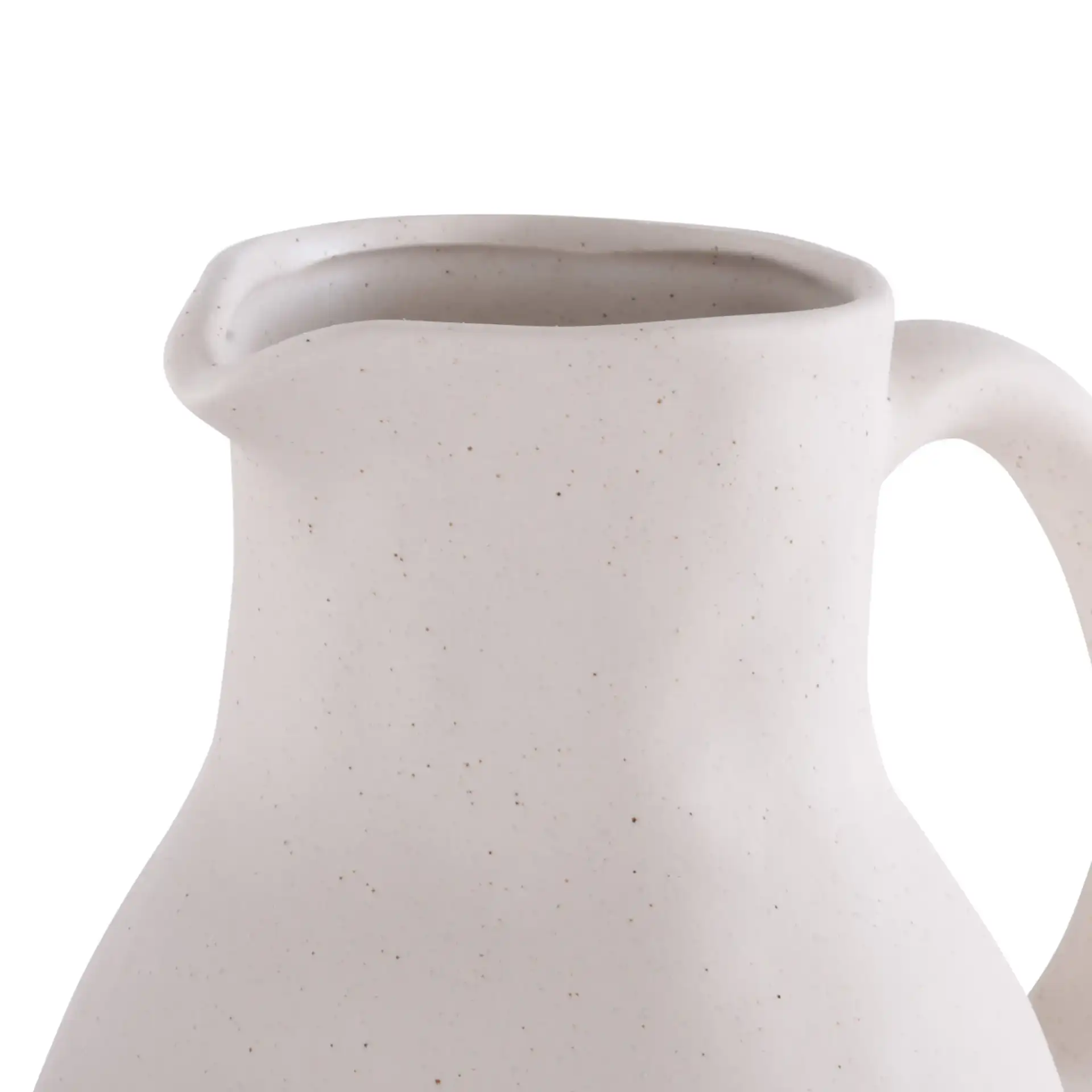 Misa Ceramic Vase (Set Of 4) in Beige in a styled room