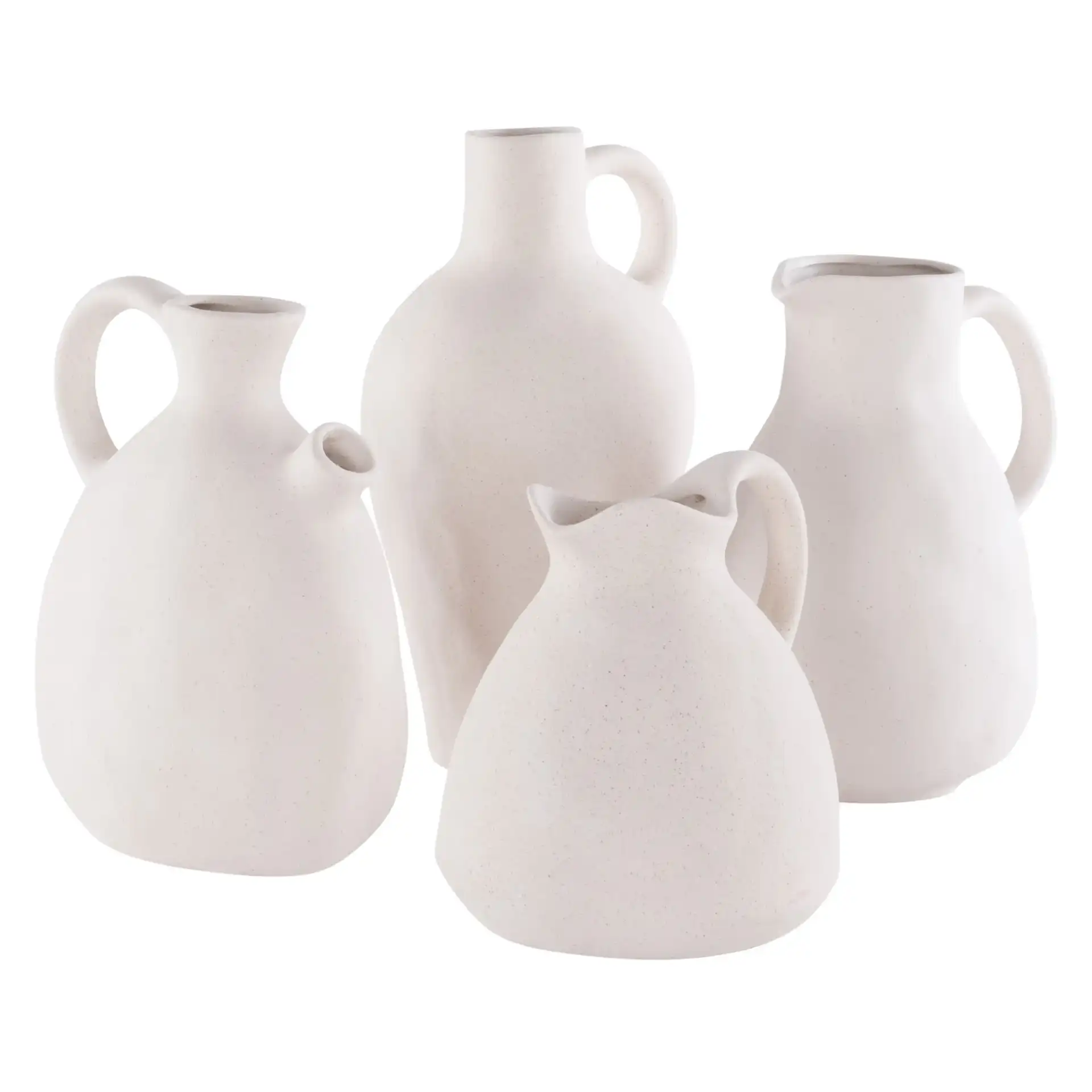 Misa Ceramic Vase (Set Of 4) in Beige