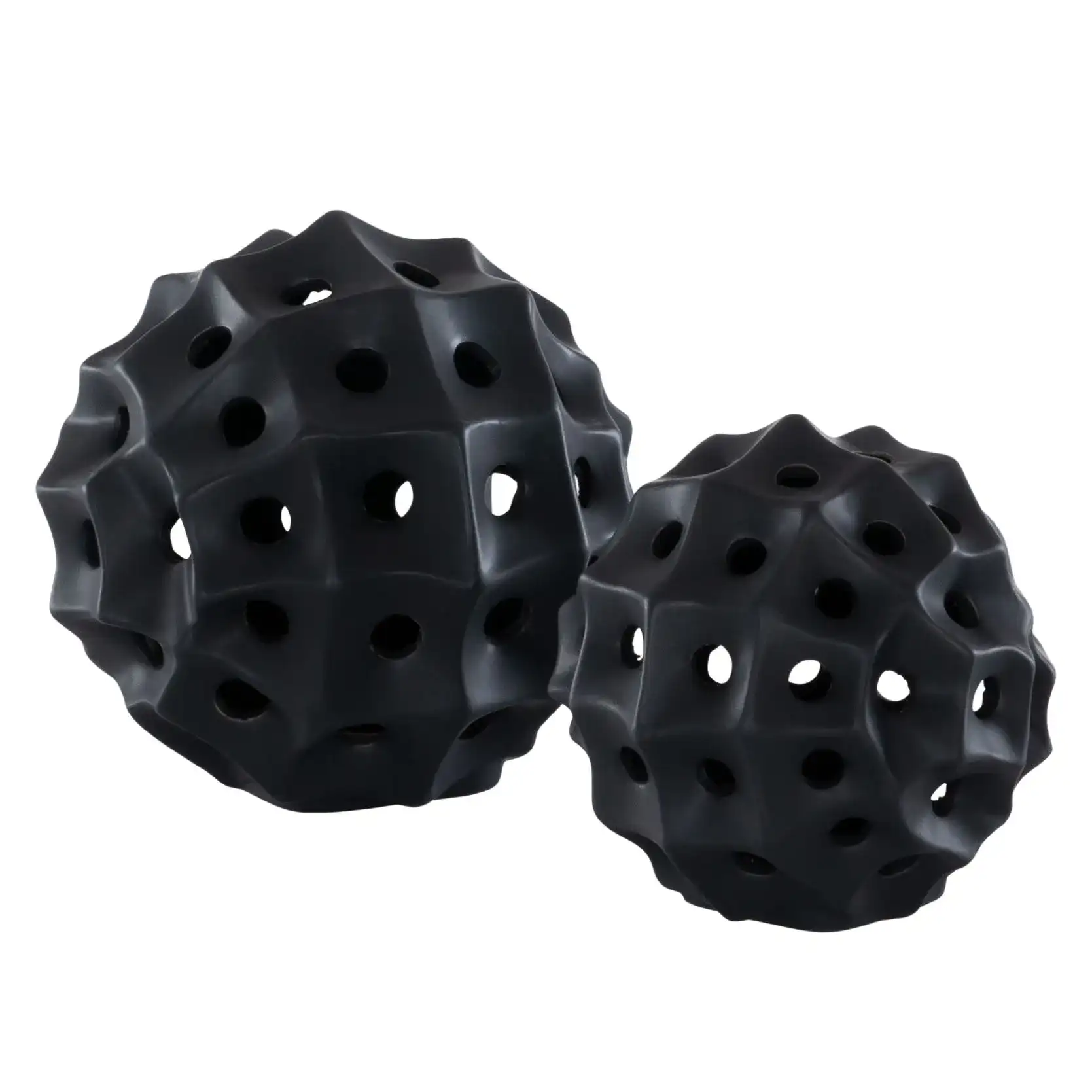 Ovis Ceramic Vase (Set Of 2) in Black