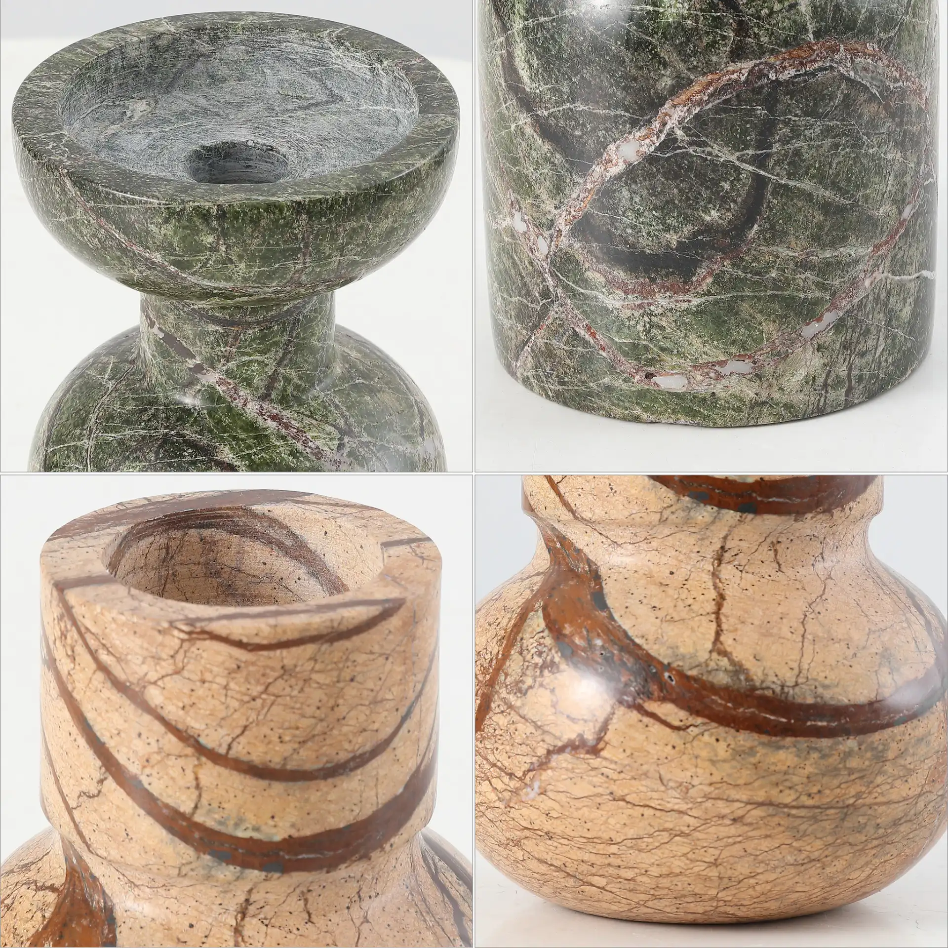 Odessa Candle Holder (Set Of 2) in Multi in a styled room