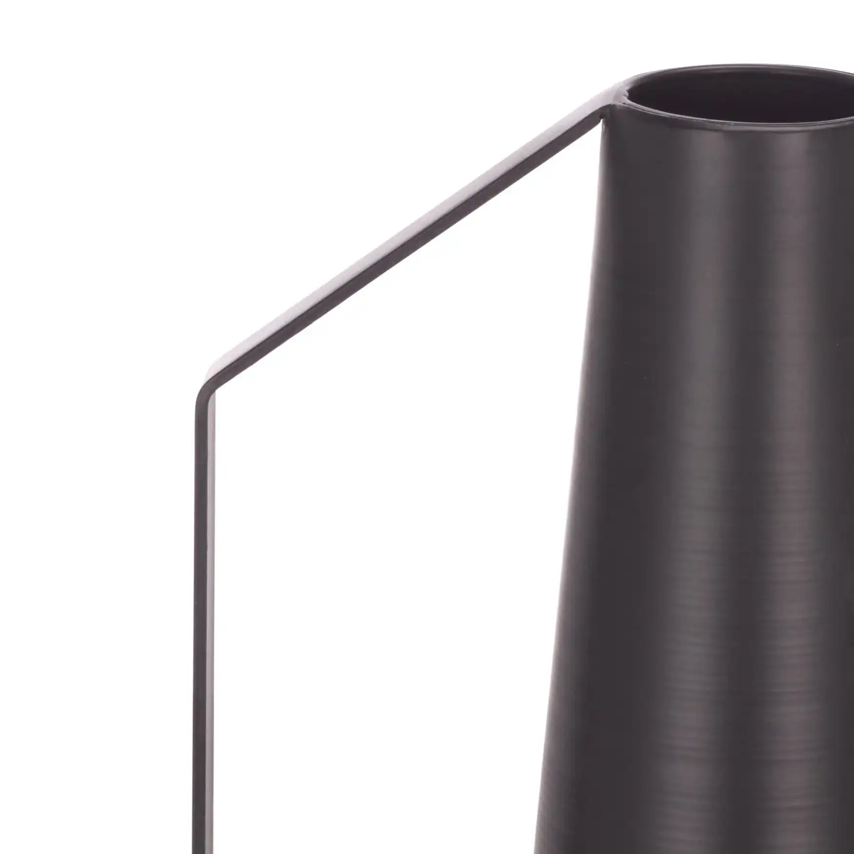 Luca Iron Vase (Set Of 2) in Black in a styled room