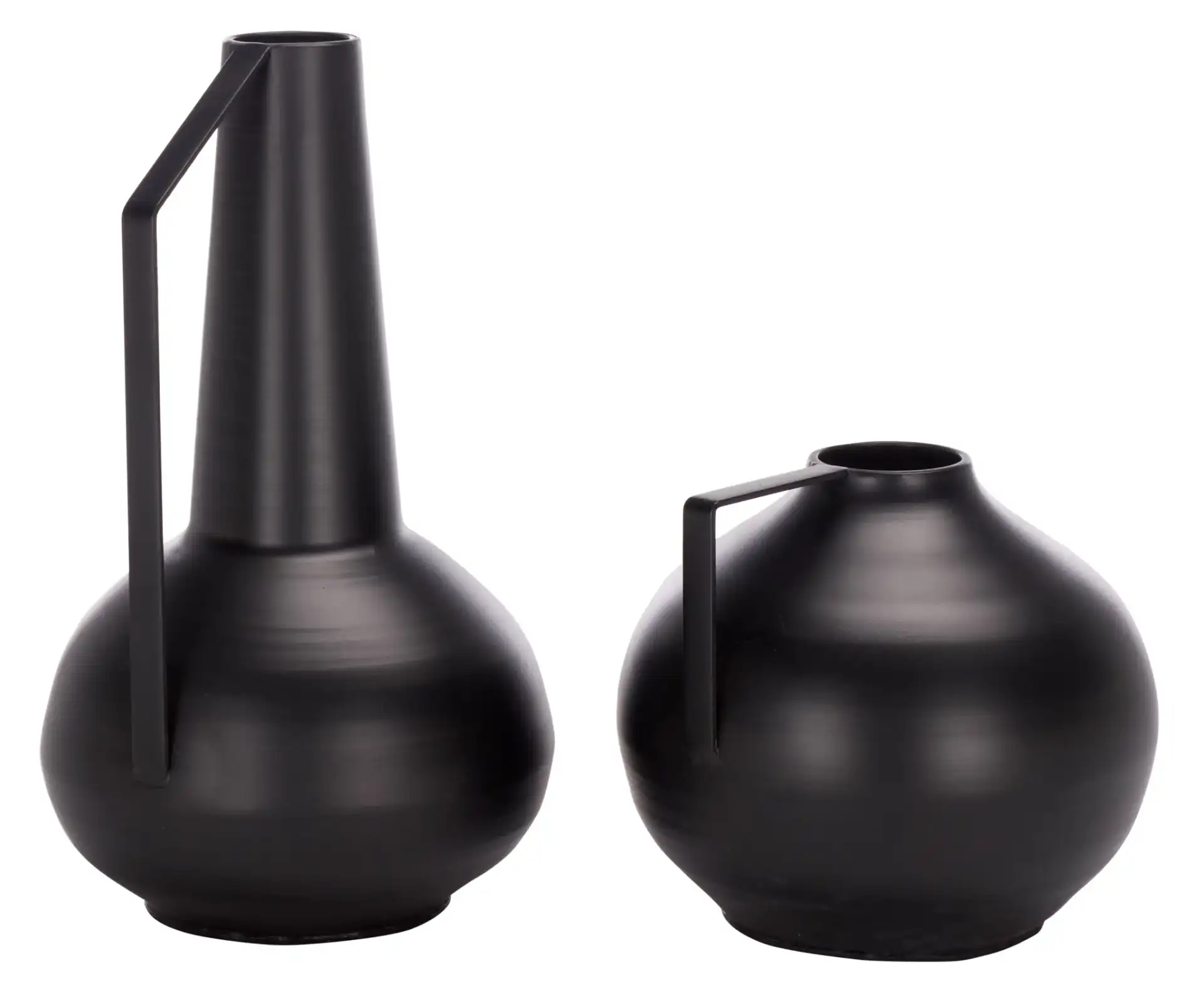 Luca Iron Vase (Set Of 2) in Black