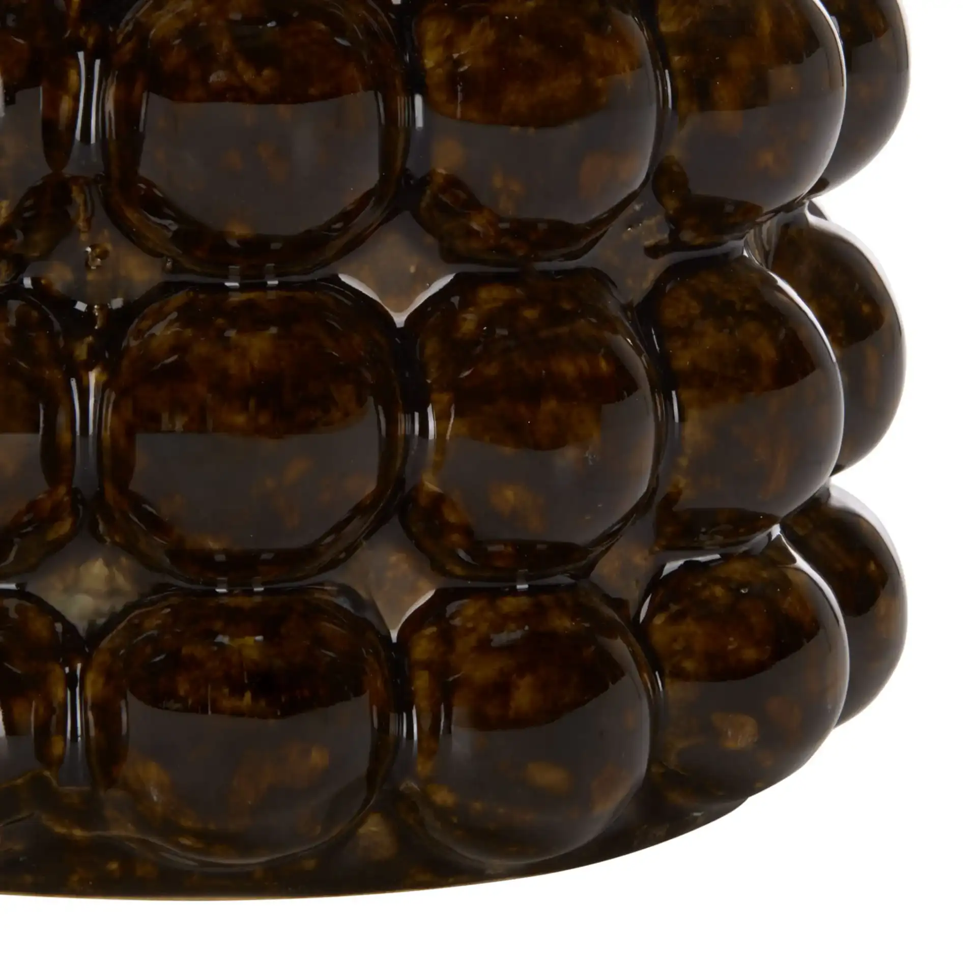 Sfera Bead Reactive Vase (Set of 2) in Brown, detail view