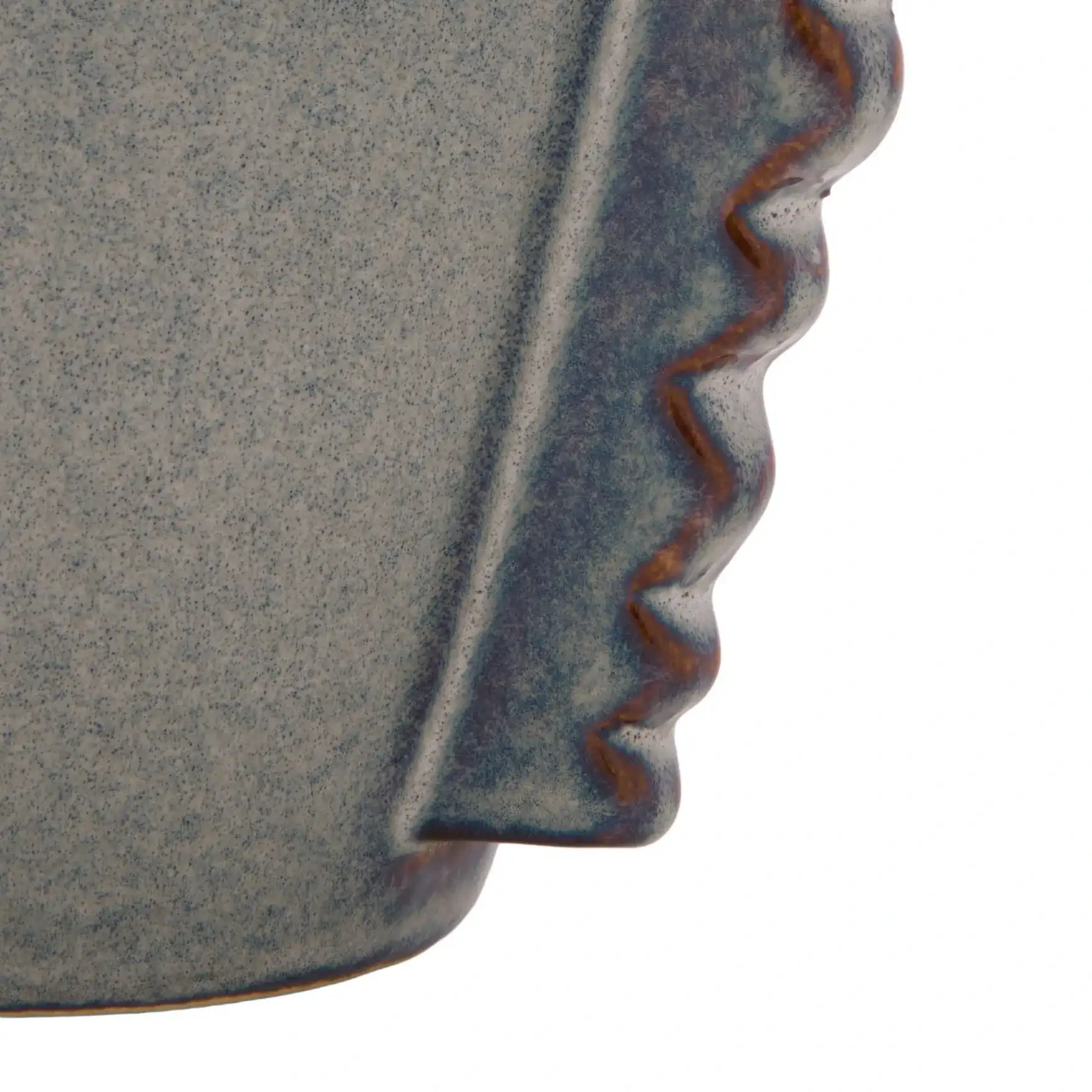 Mia Beam Trim Vase ( Set Of 2 ) in Blue, detail view