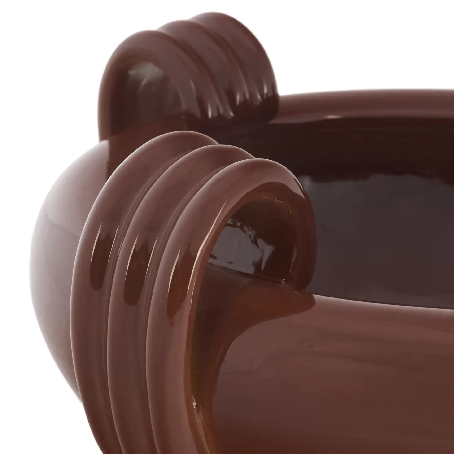 Tan0 Loop Handle Bowl in Terracotta in a styled room