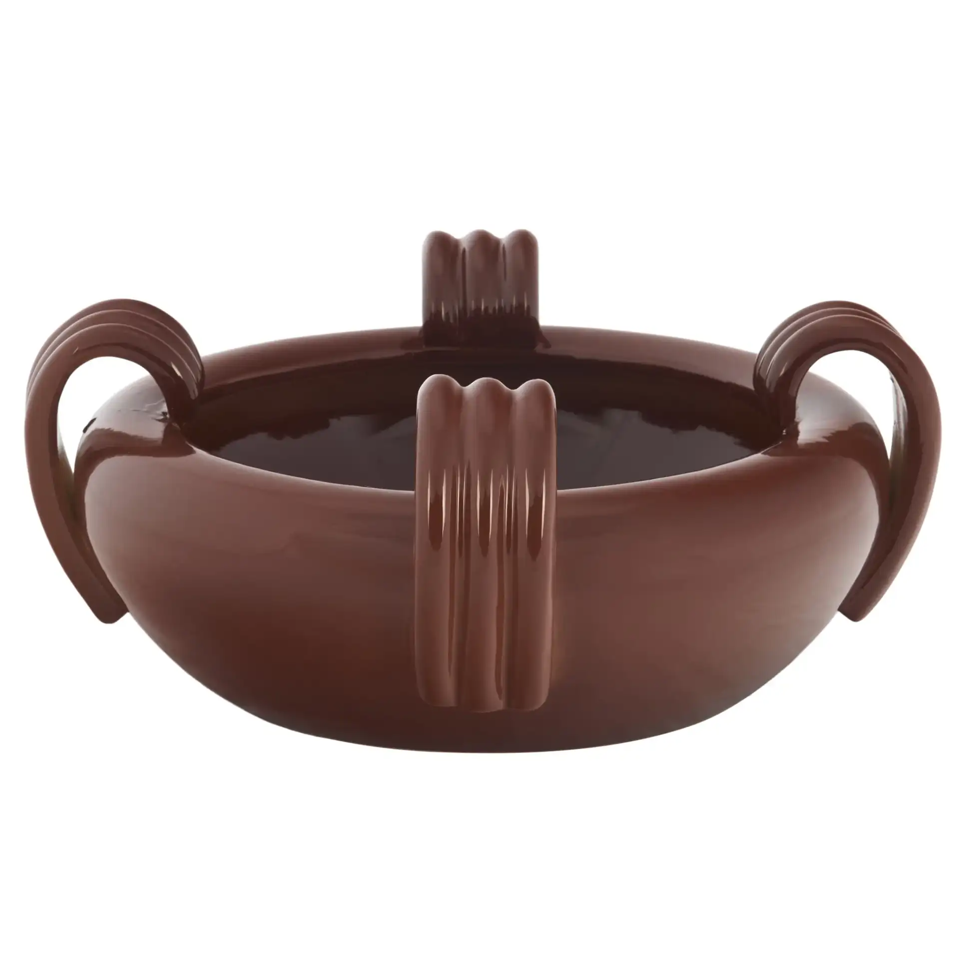 Tan0 Loop Handle Bowl in Terracotta, detail view