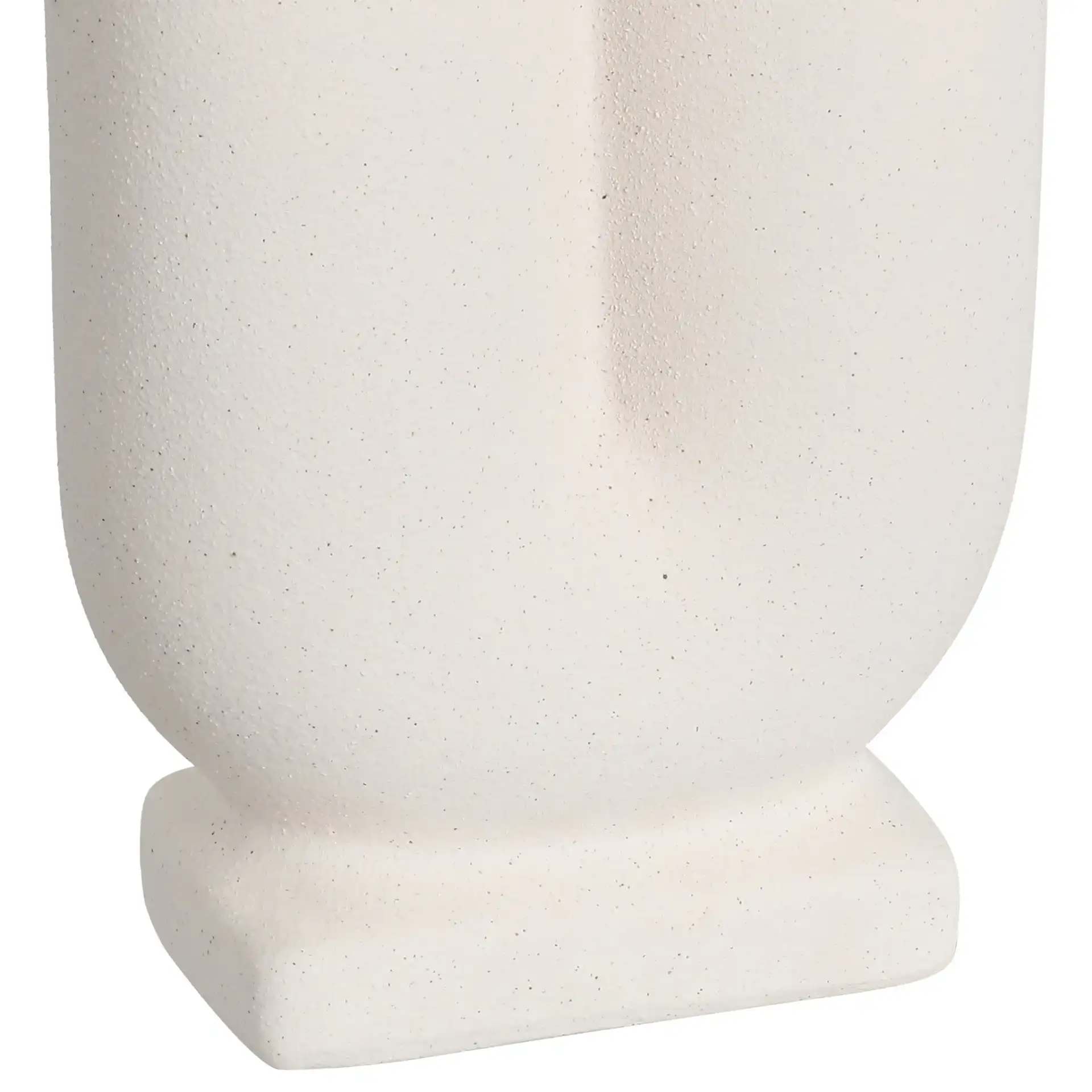 Sora Sculpture Vase ( Set Of 2 ) in Creme in a styled room