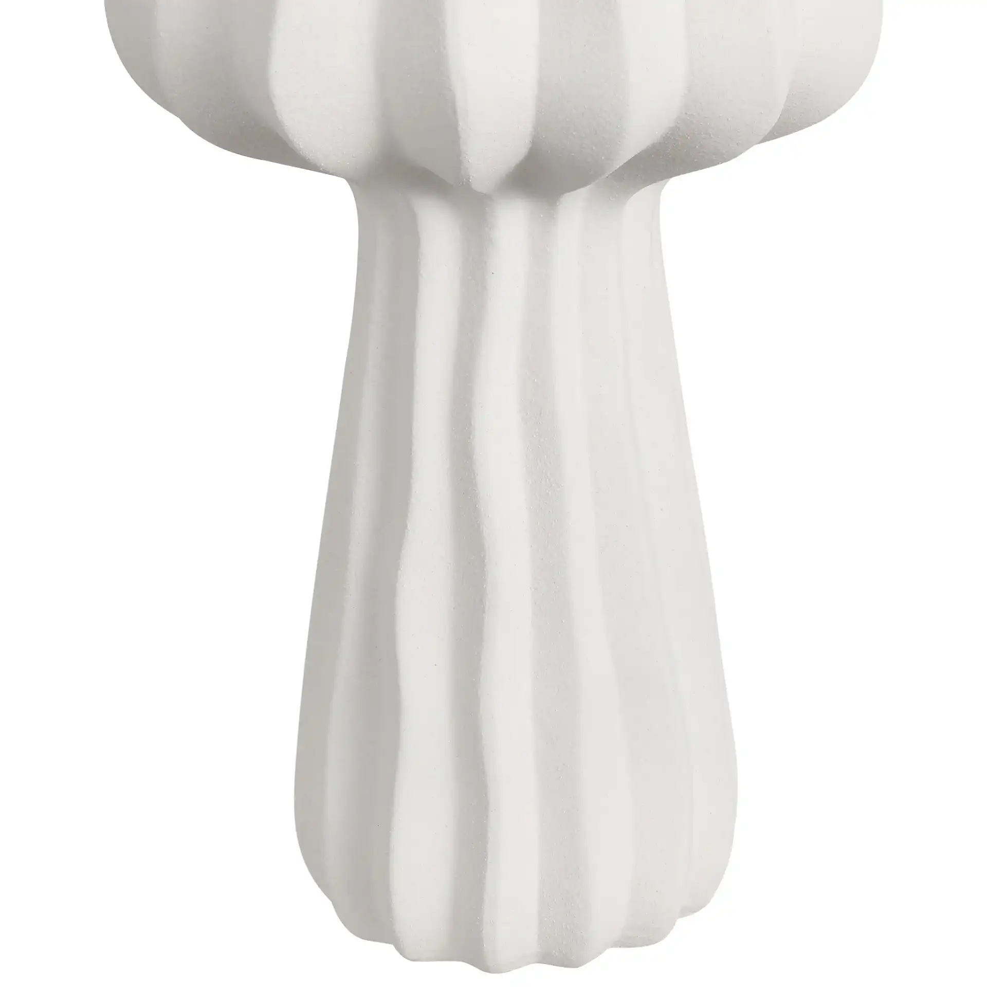 Frola Ribbed Vase ( Set Of 2 ) in Off White in a styled room
