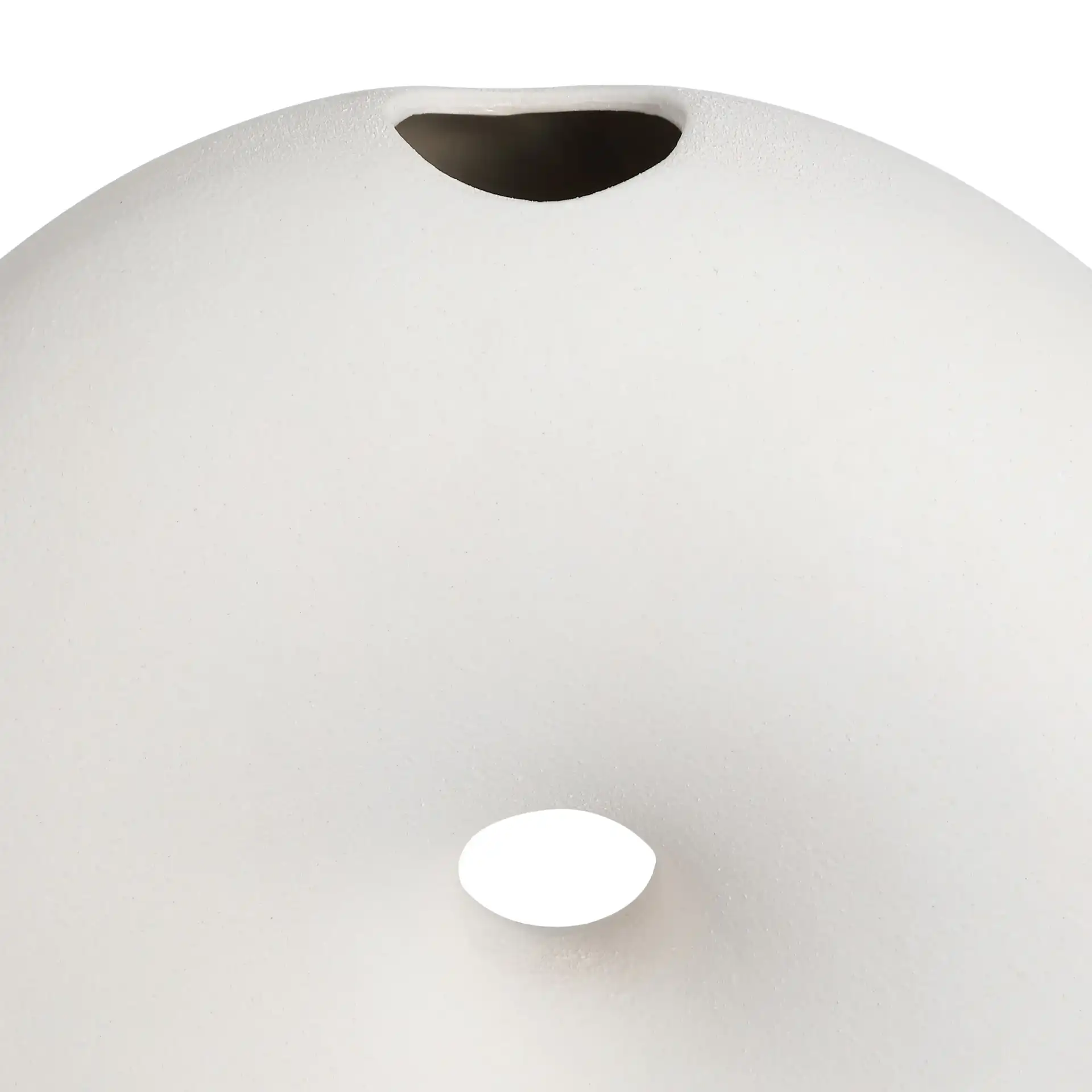 Dona Round Vase ( Set Of 2 ) in Off White in a styled room