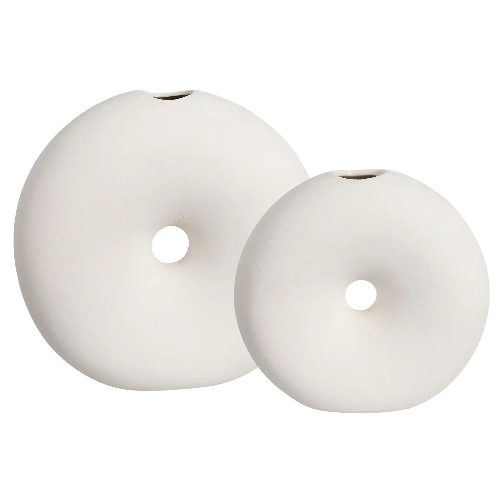 Dona Round Vase ( Set Of 2 ) in Off White
