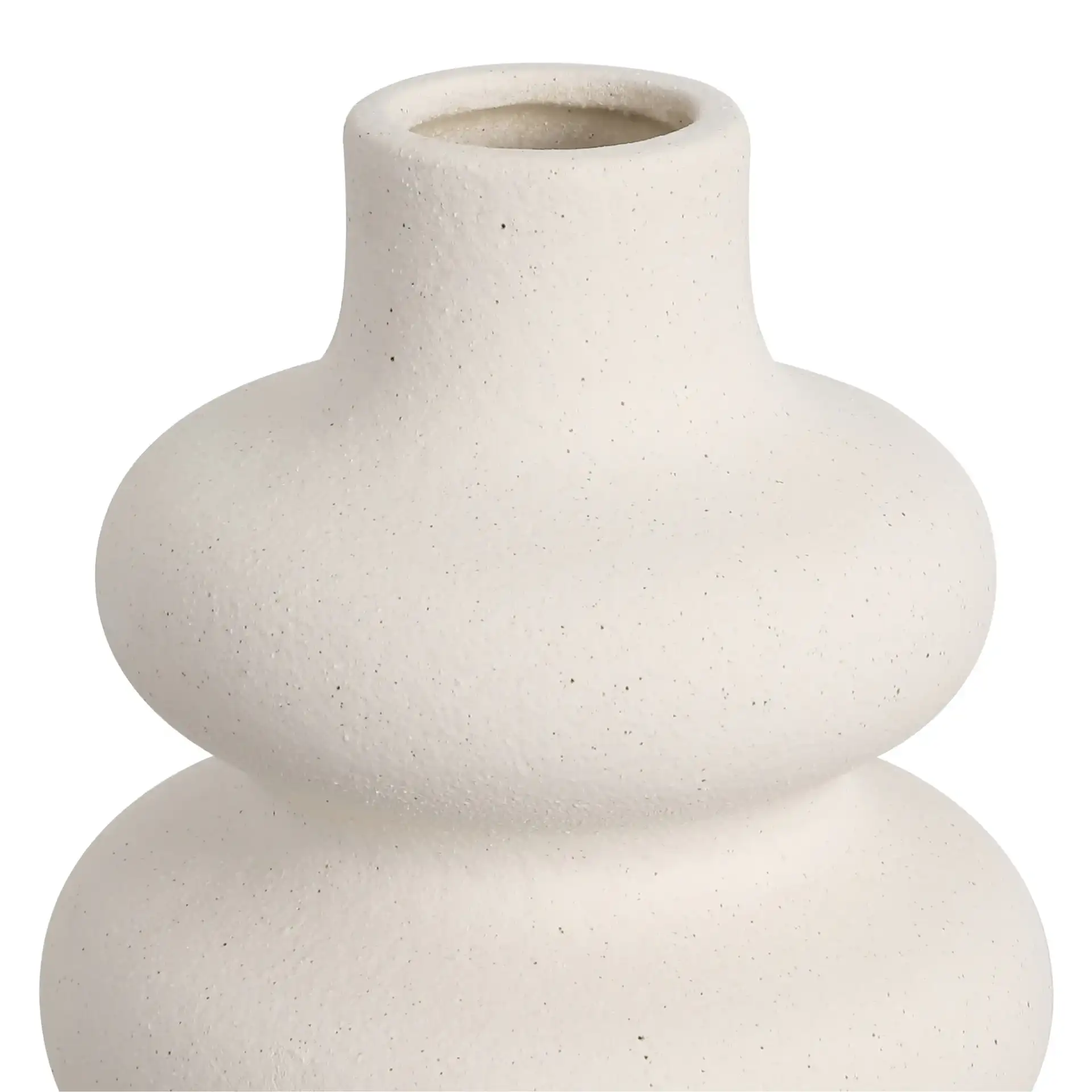 Wava Wavy Vase ( Set Of 2 ) in Off White in a styled room