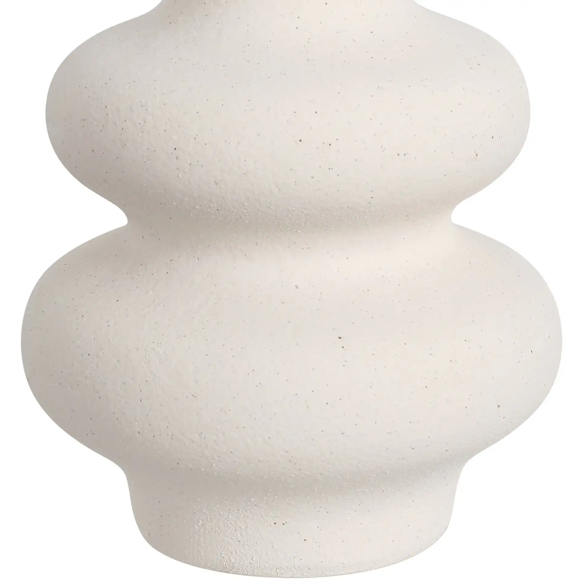 Wava Wavy Vase ( Set Of 2 ) in Off White in a styled room