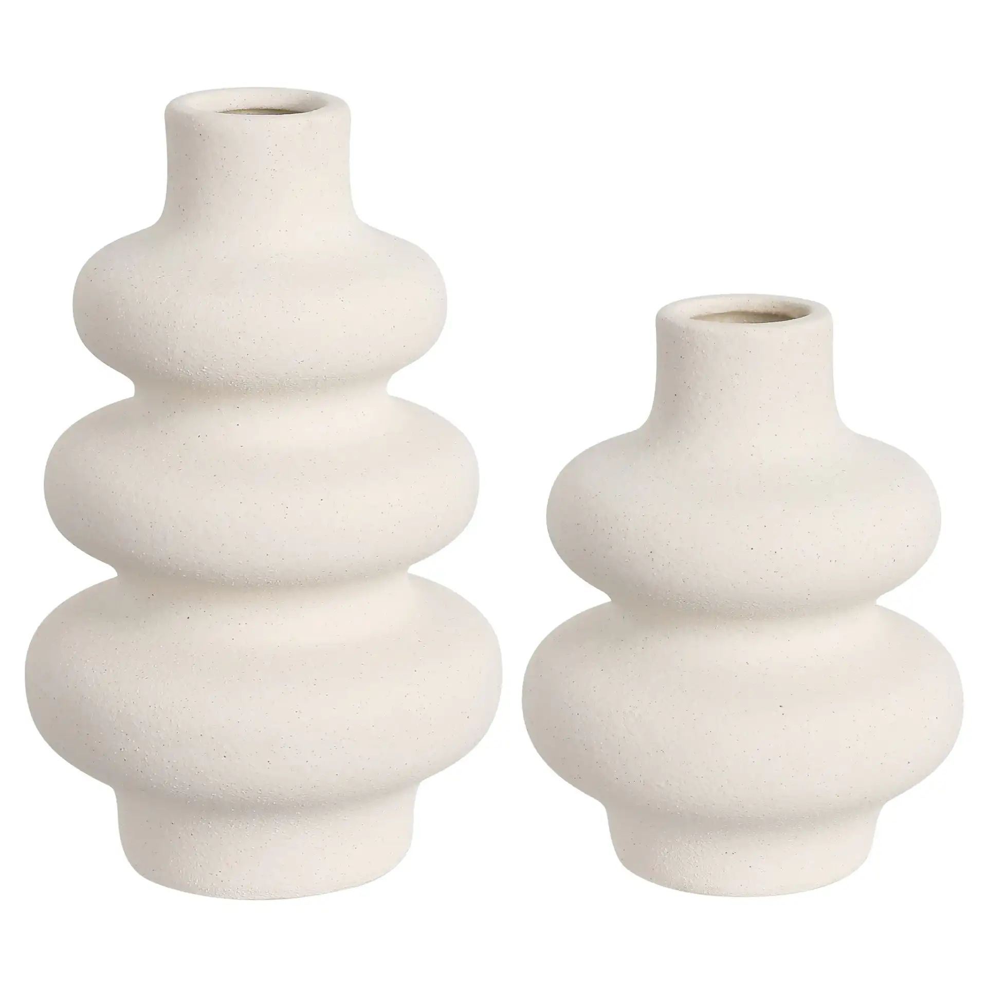 Wava Wavy Vase ( Set Of 2 ) in Off White