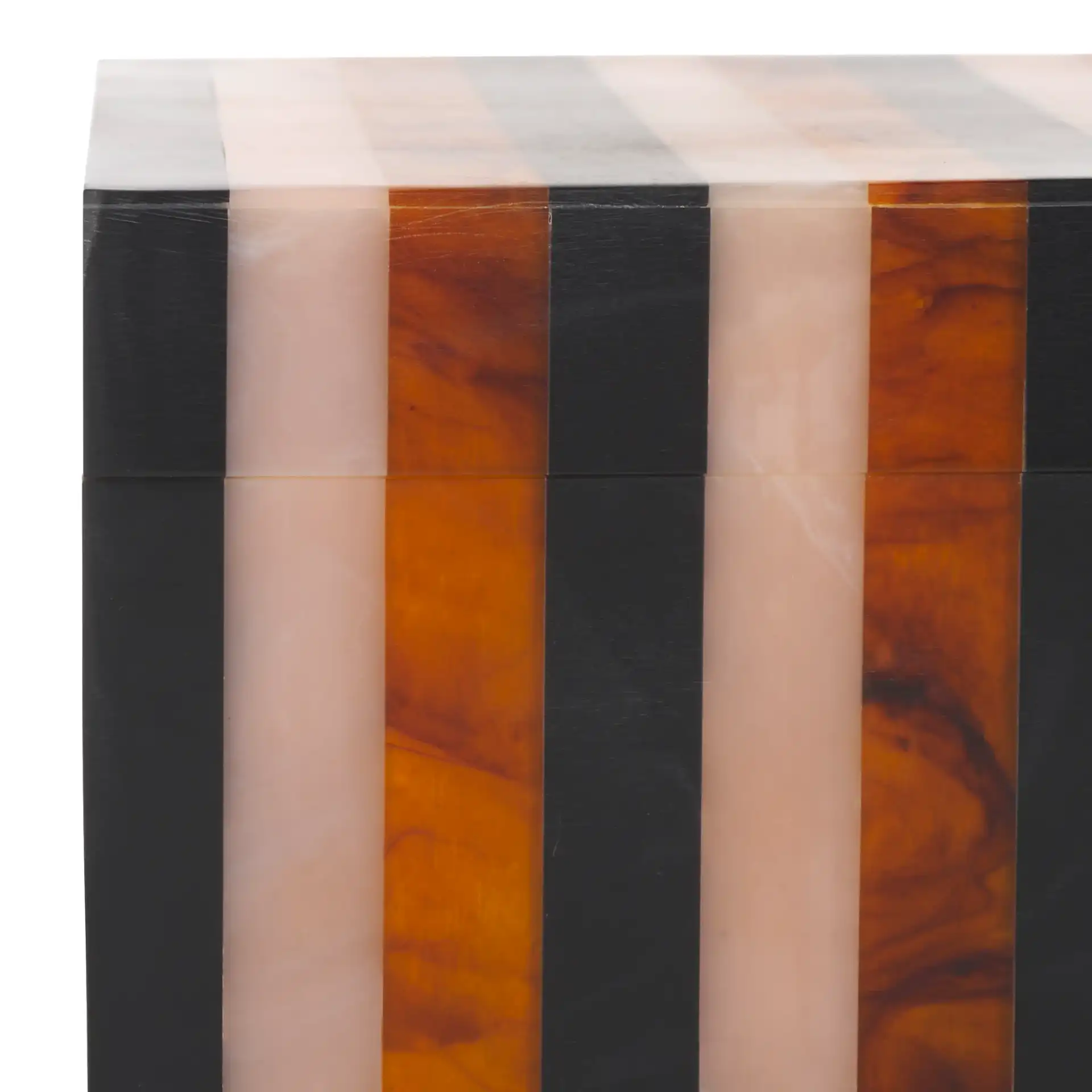 Ina Decor Box (Set Of 2) in Black / Brown in a styled room