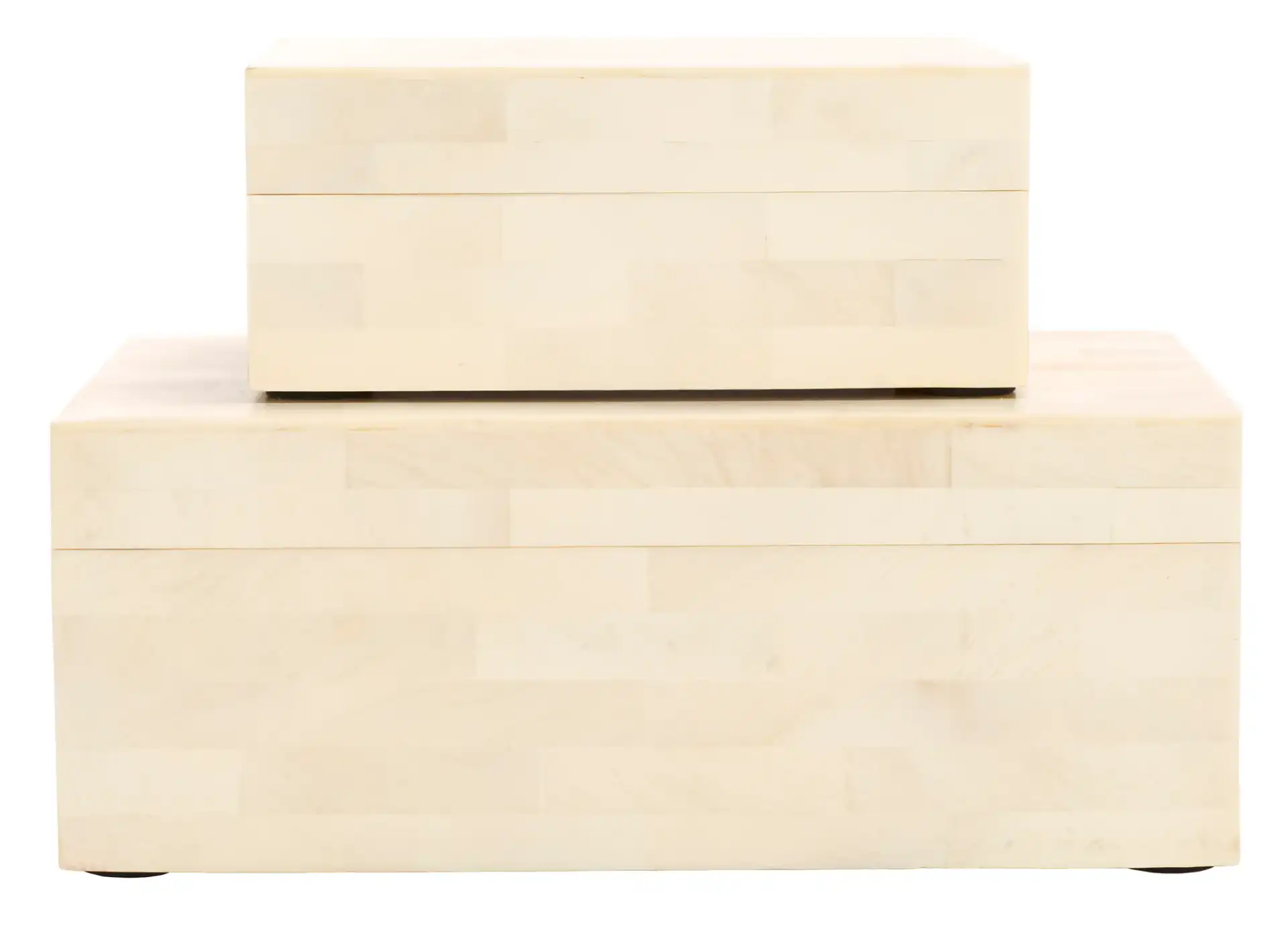Sabi Decor Box (Set Of 2) in Antique Ivory / Faux Bone