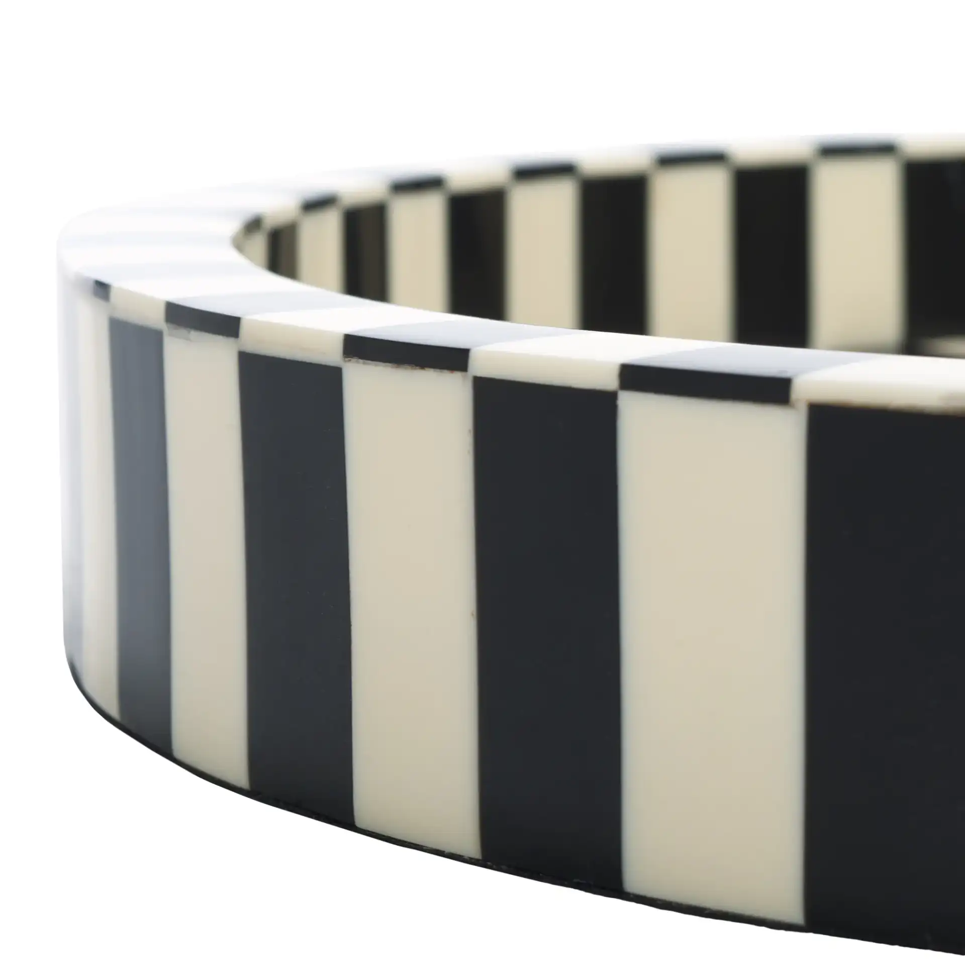 Charli Tray in Black / Ivory in a styled room