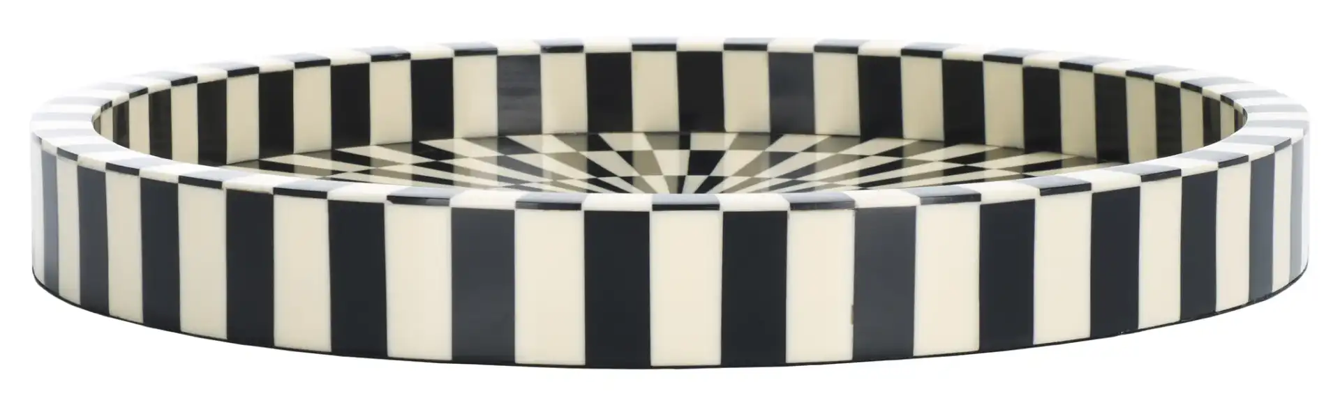 Charli Tray in Black / Ivory