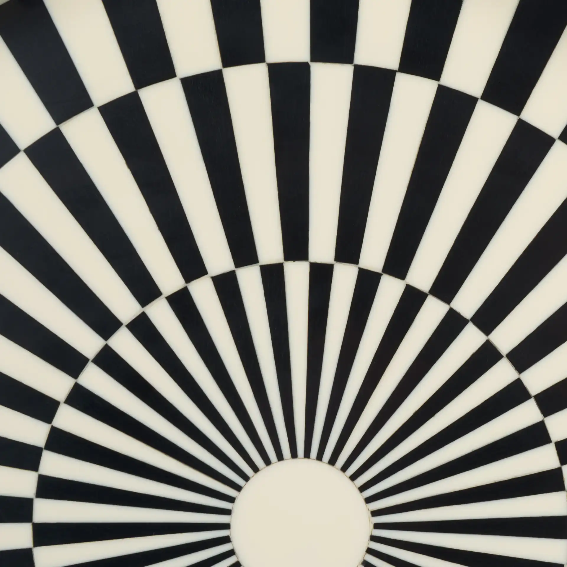 Charli Tray in Black / Ivory, detail view