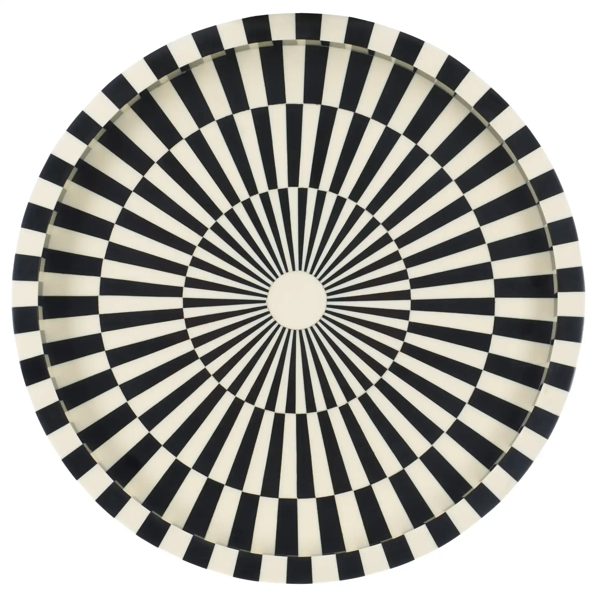 Charli Tray in Black / Ivory, detail view