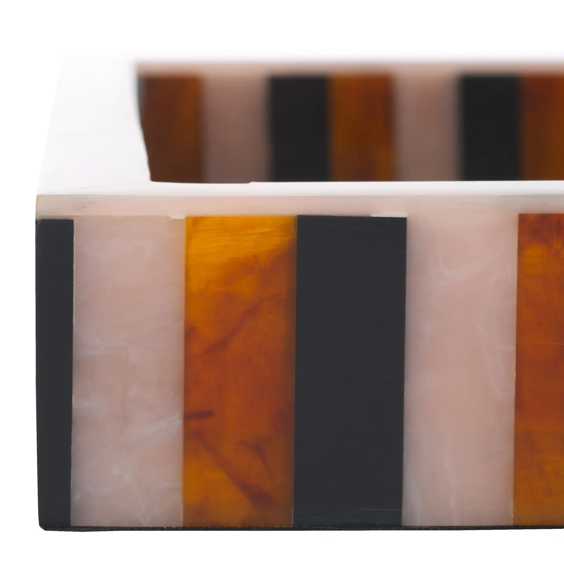 Ina Tray in Black / Brown in a styled room