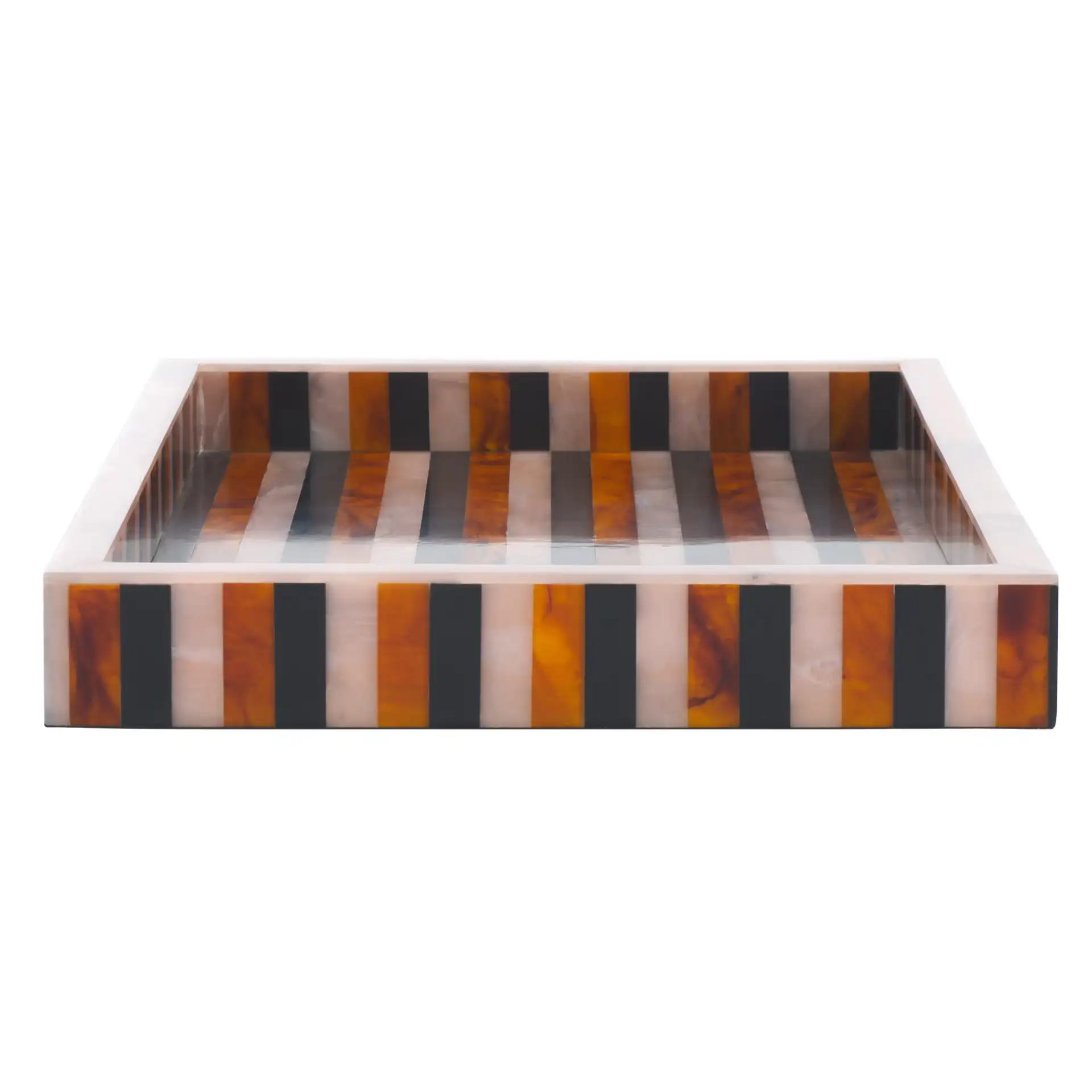 Ina Tray in Black / Brown, detail view