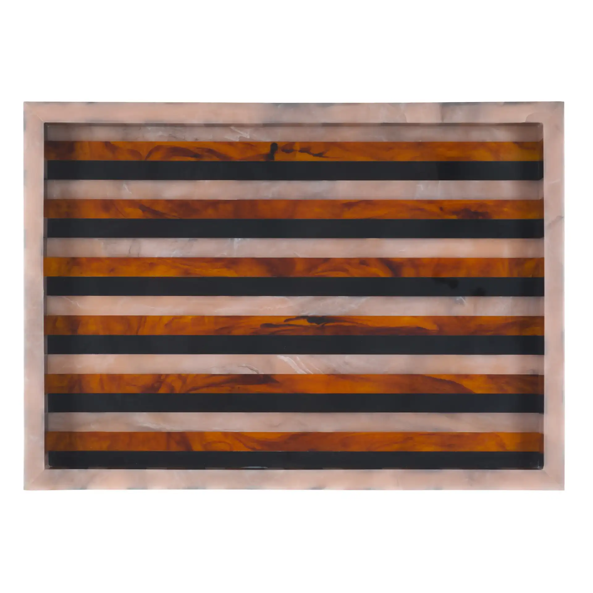 Ina Tray in Black / Brown, detail view