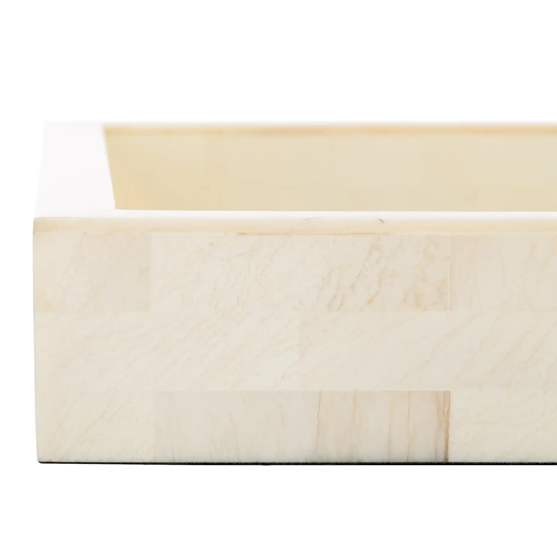 Sabi Tray in Antique Ivory / Faux Bone in a styled room