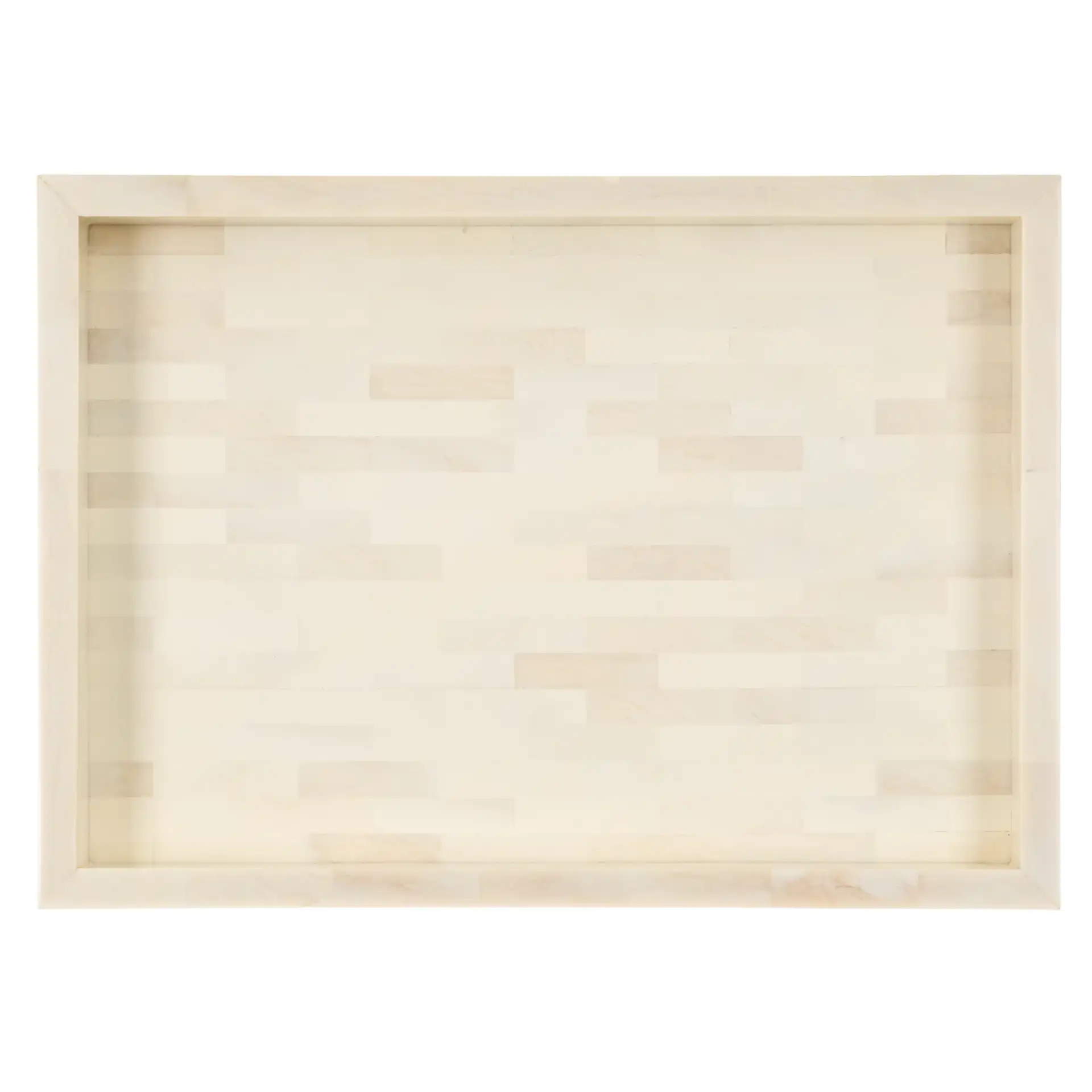 Sabi Tray in Antique Ivory / Faux Bone, detail view