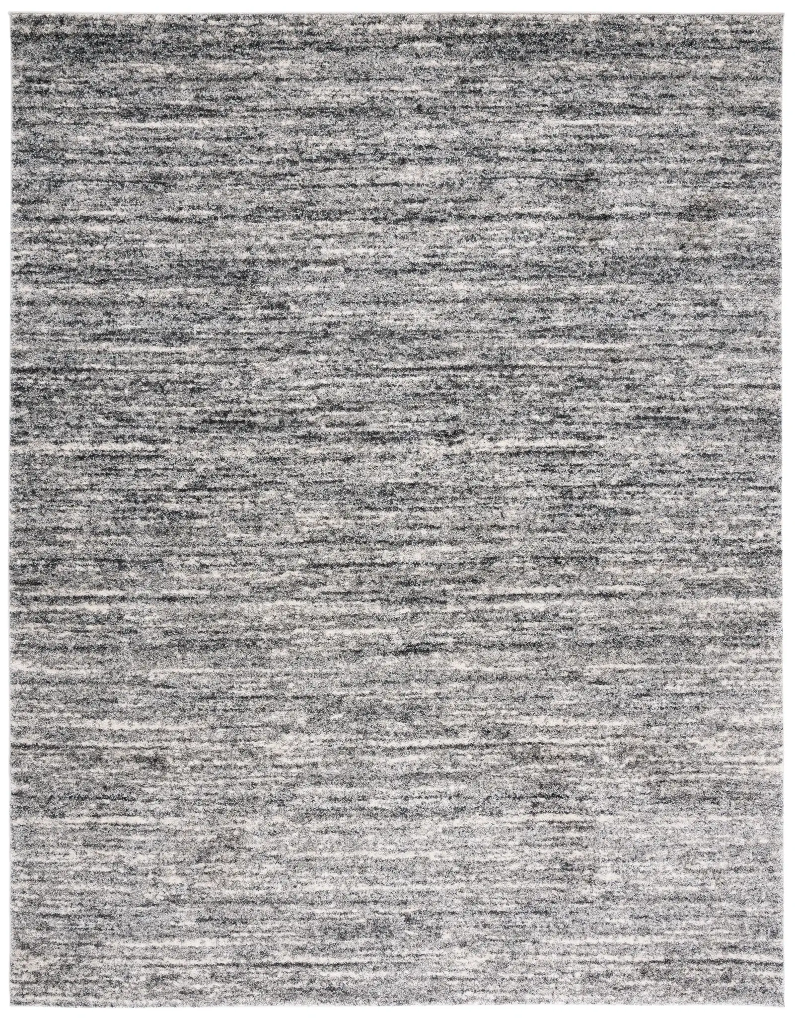Retro Linear Rug in Ivory / Gray