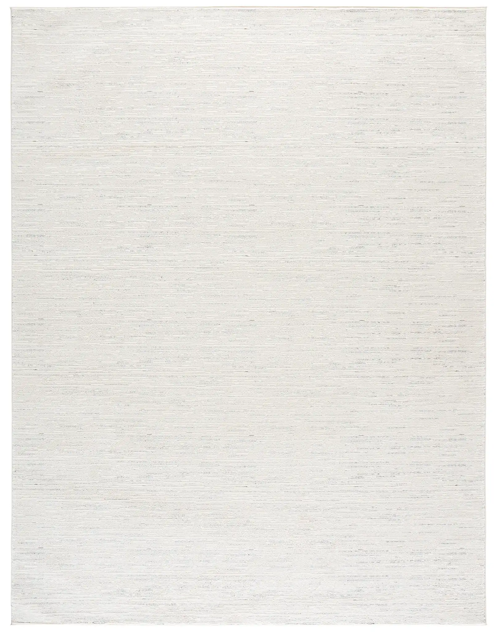 Revive Ribbed Solid Rug in Ivory