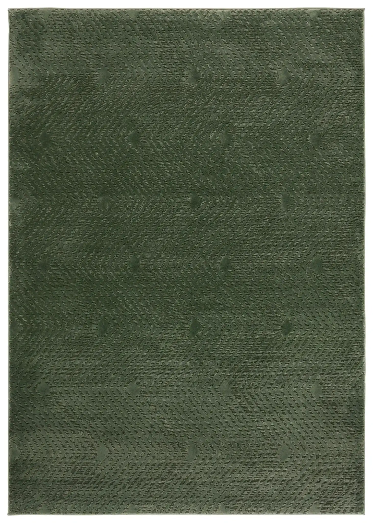 Revive Chevron Rug in Green