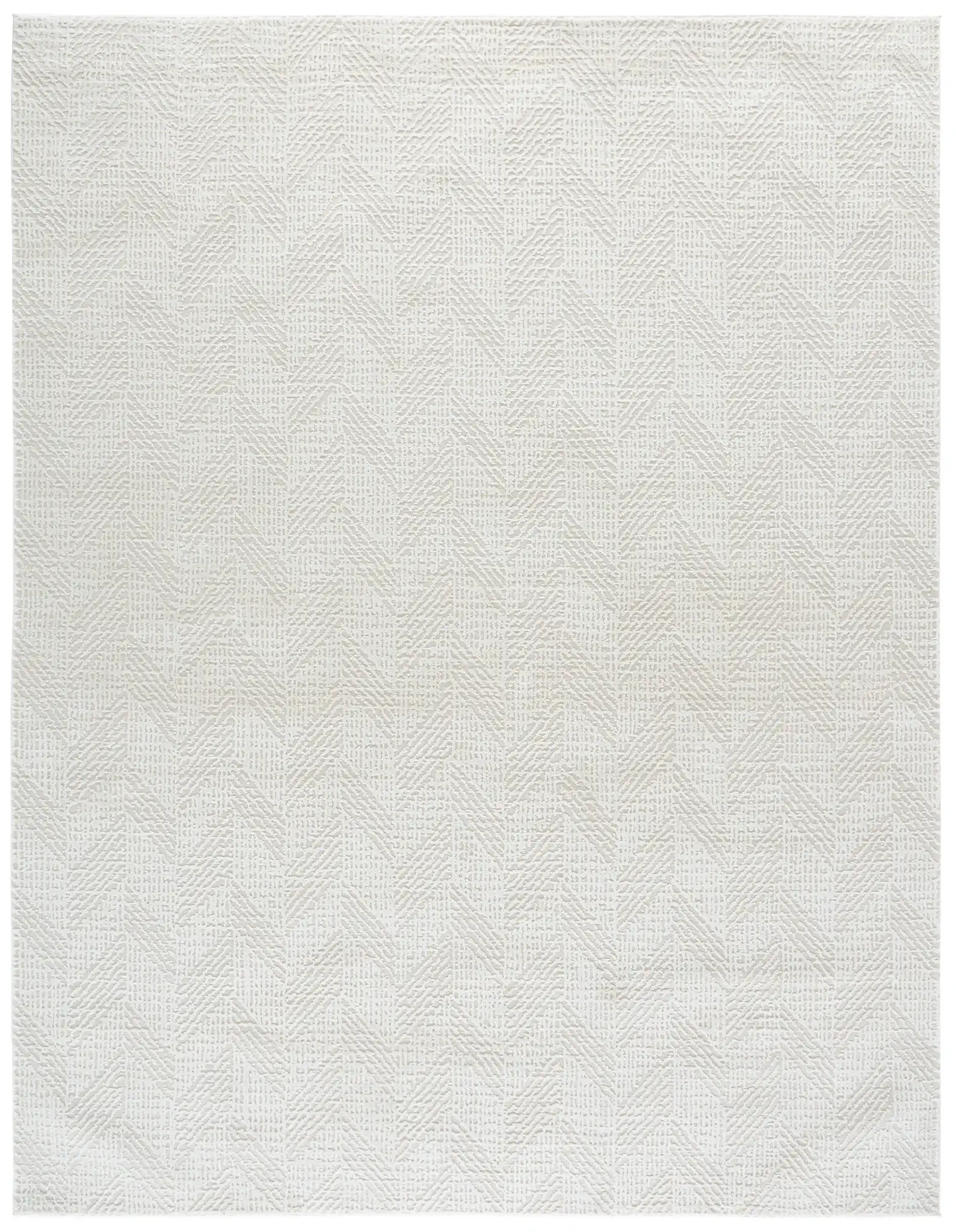 Revive Herringbone Rug in Ivory