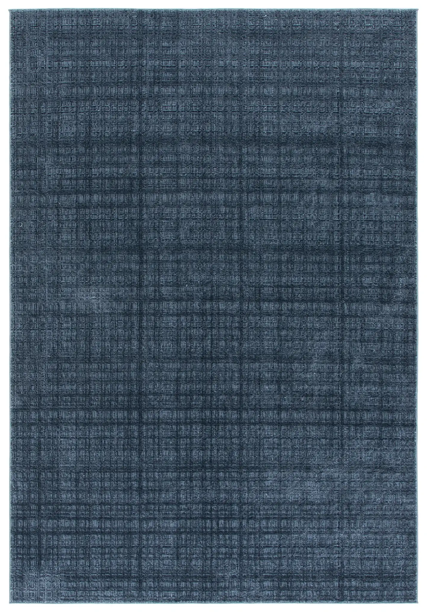 Revive Modern Grid Rug in Blue