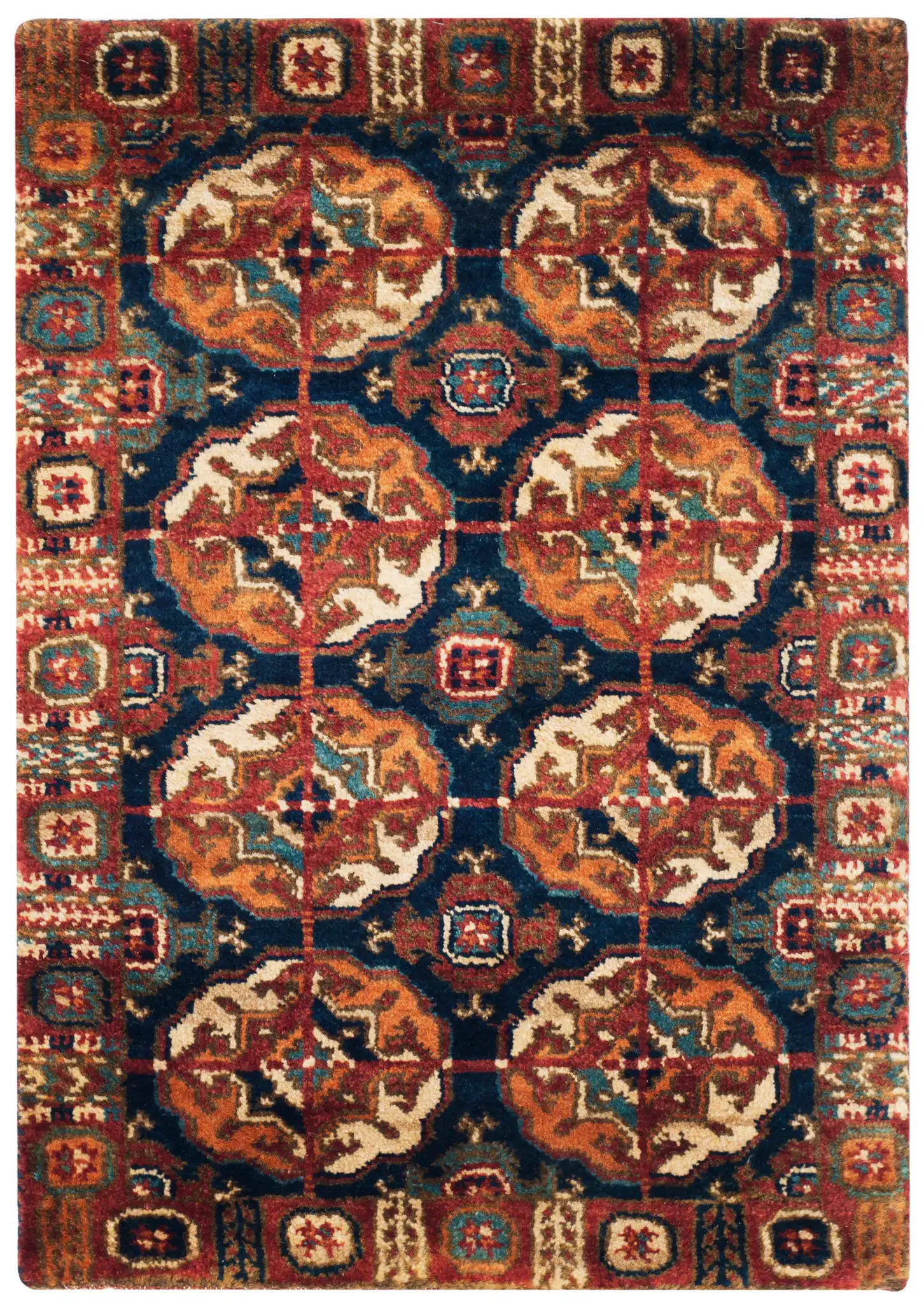 Ralph Lauren Carson Hand-Knotted Wool Rug in York Blue