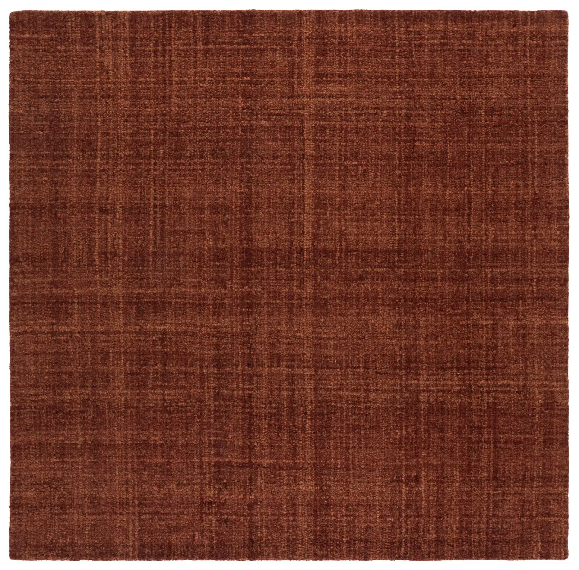 Renewal Crosshatch Hand-Tufted Rug in Rust