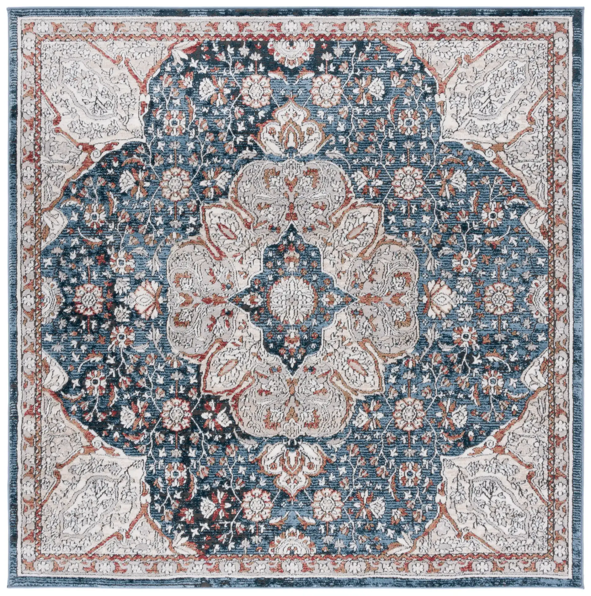 Ivory / Blue