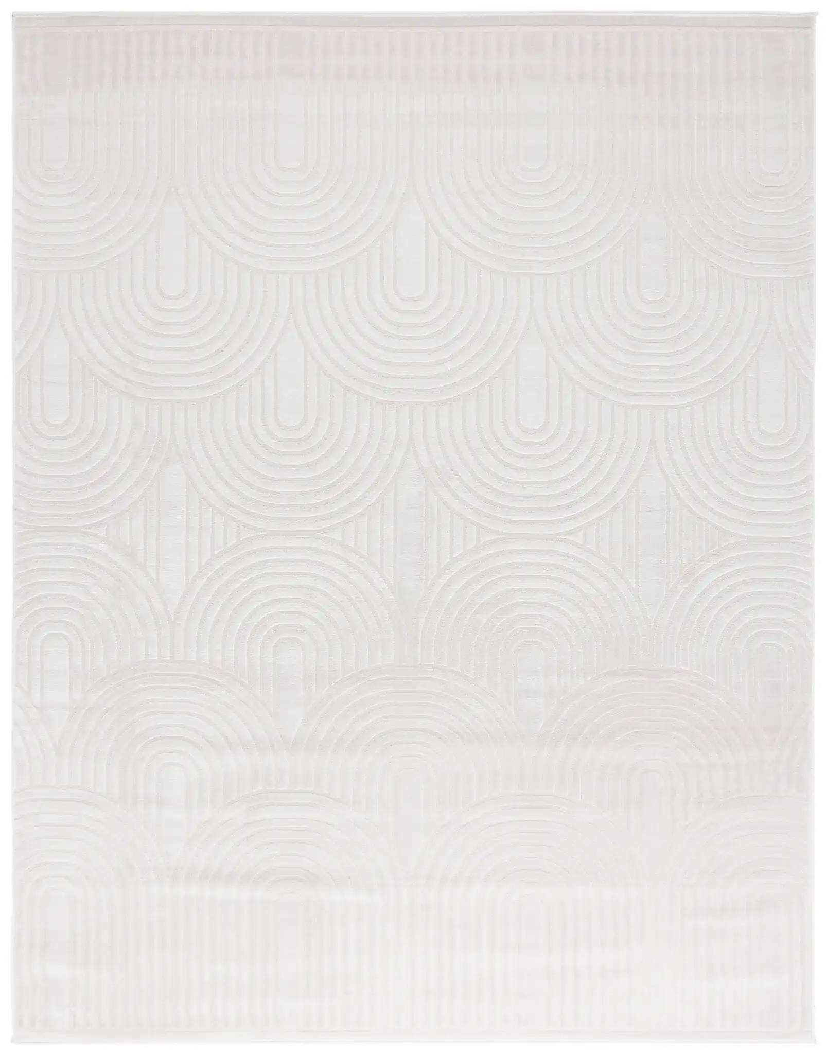Saylor Concentric Arch Rug in Ivory