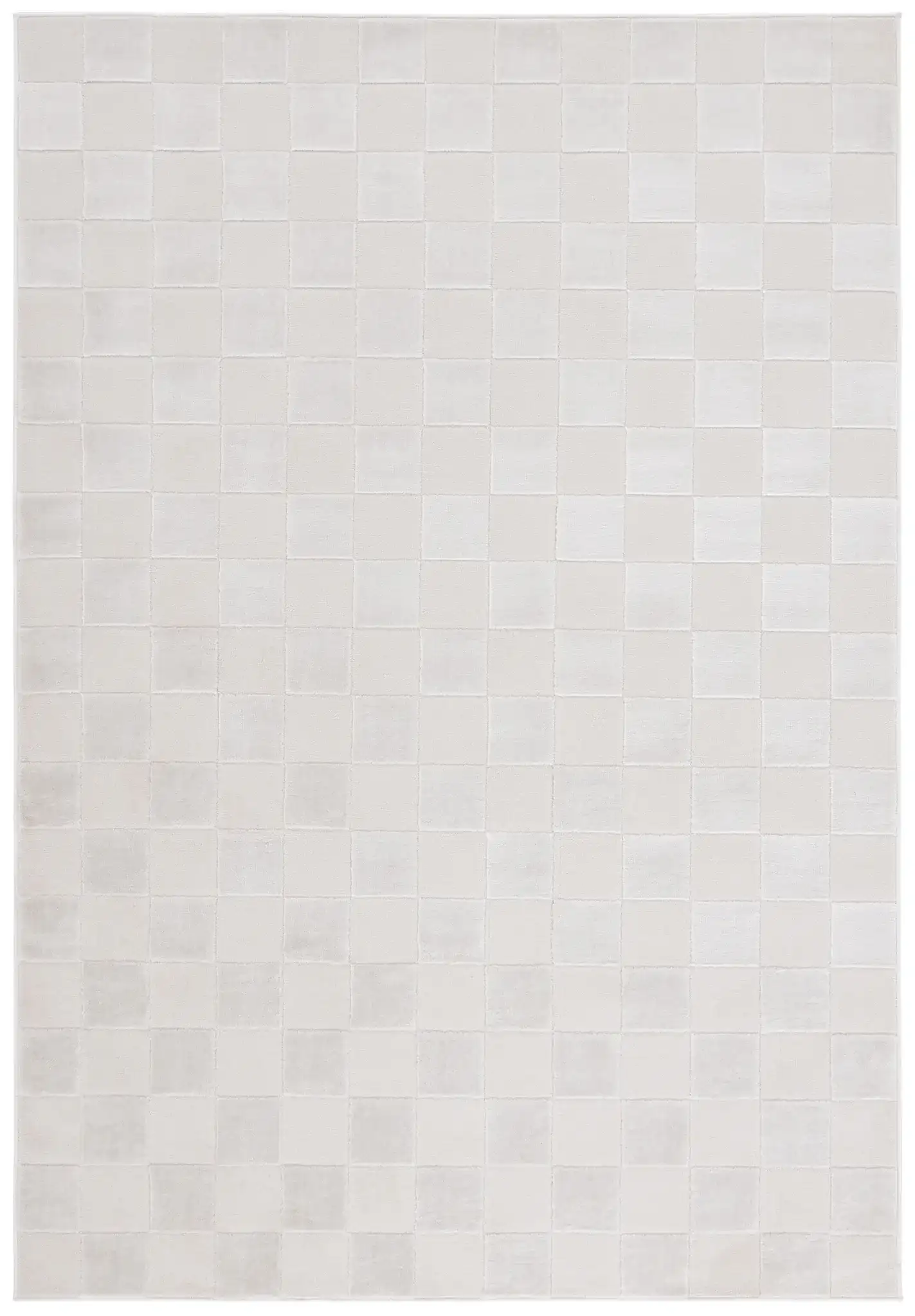 Saylor Checkerboard Rug in Ivory