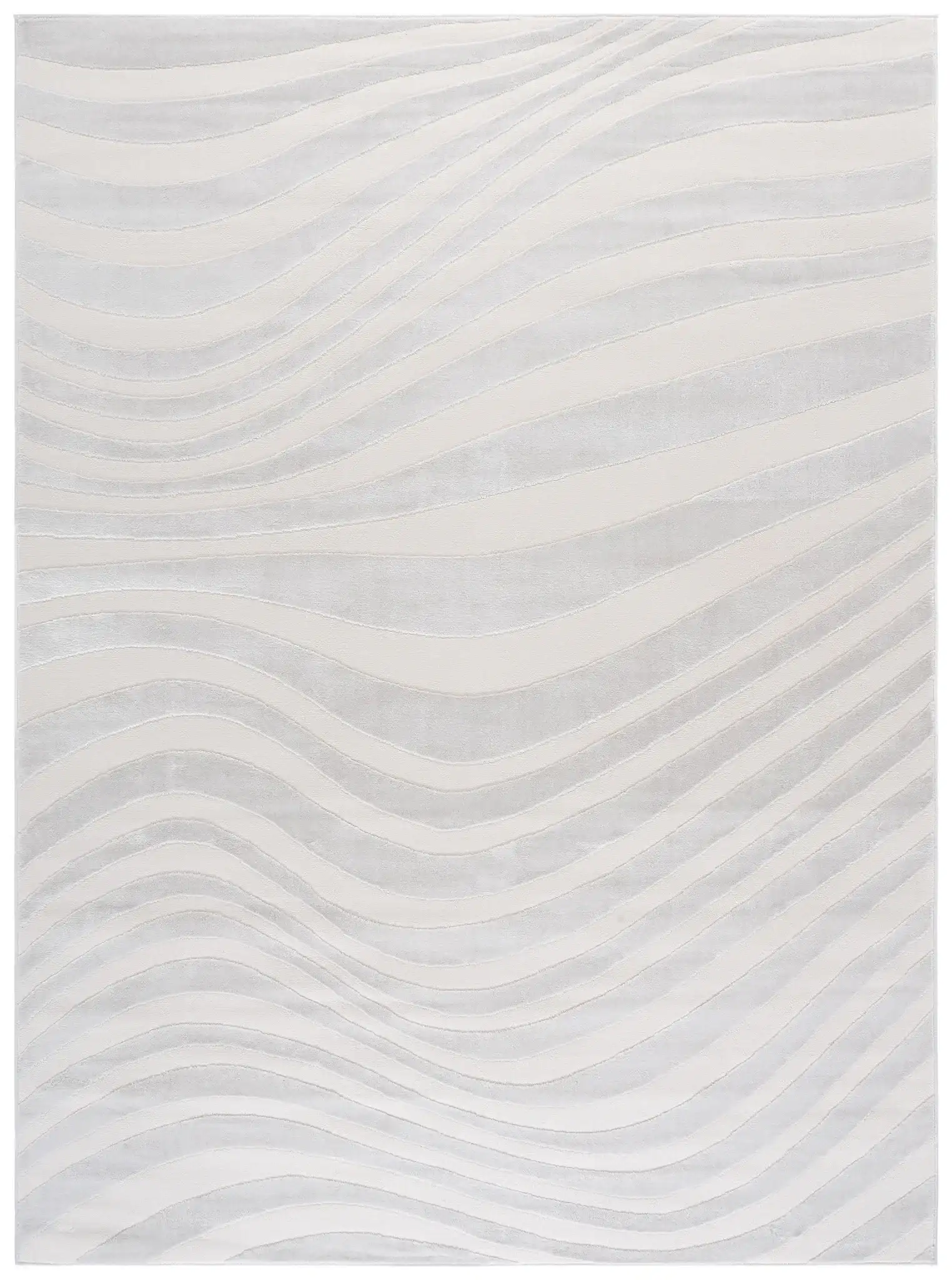 Saylor Wave Rug in Ivory