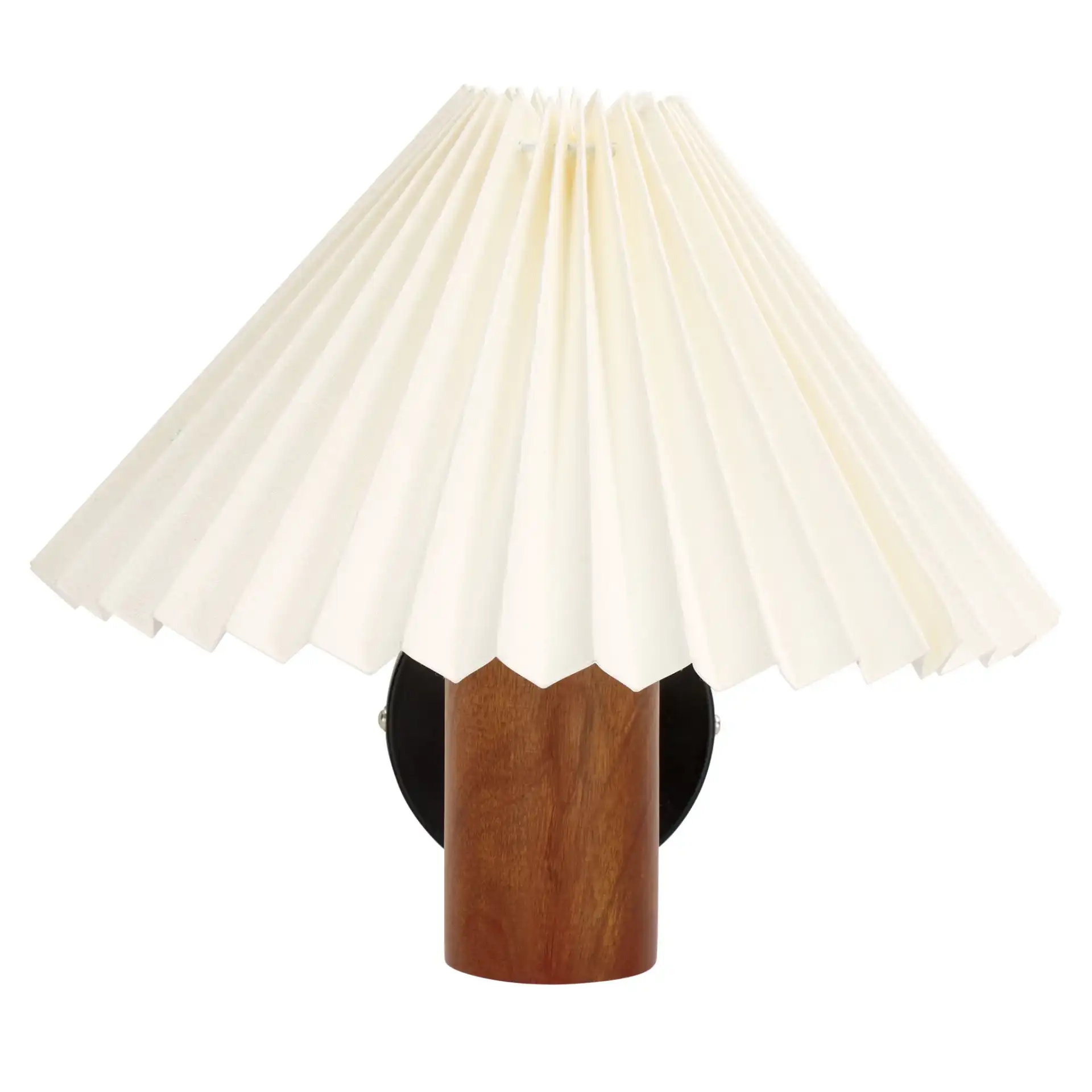 Luli Wall Sconce in Walnut / Black, detail view