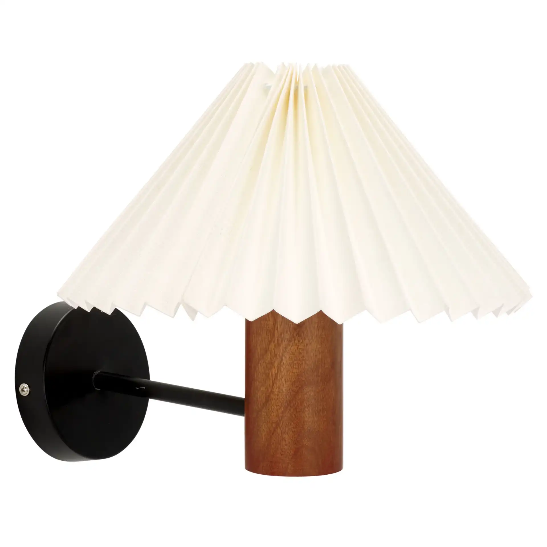 Luli Wall Sconce in Walnut / Black, detail view