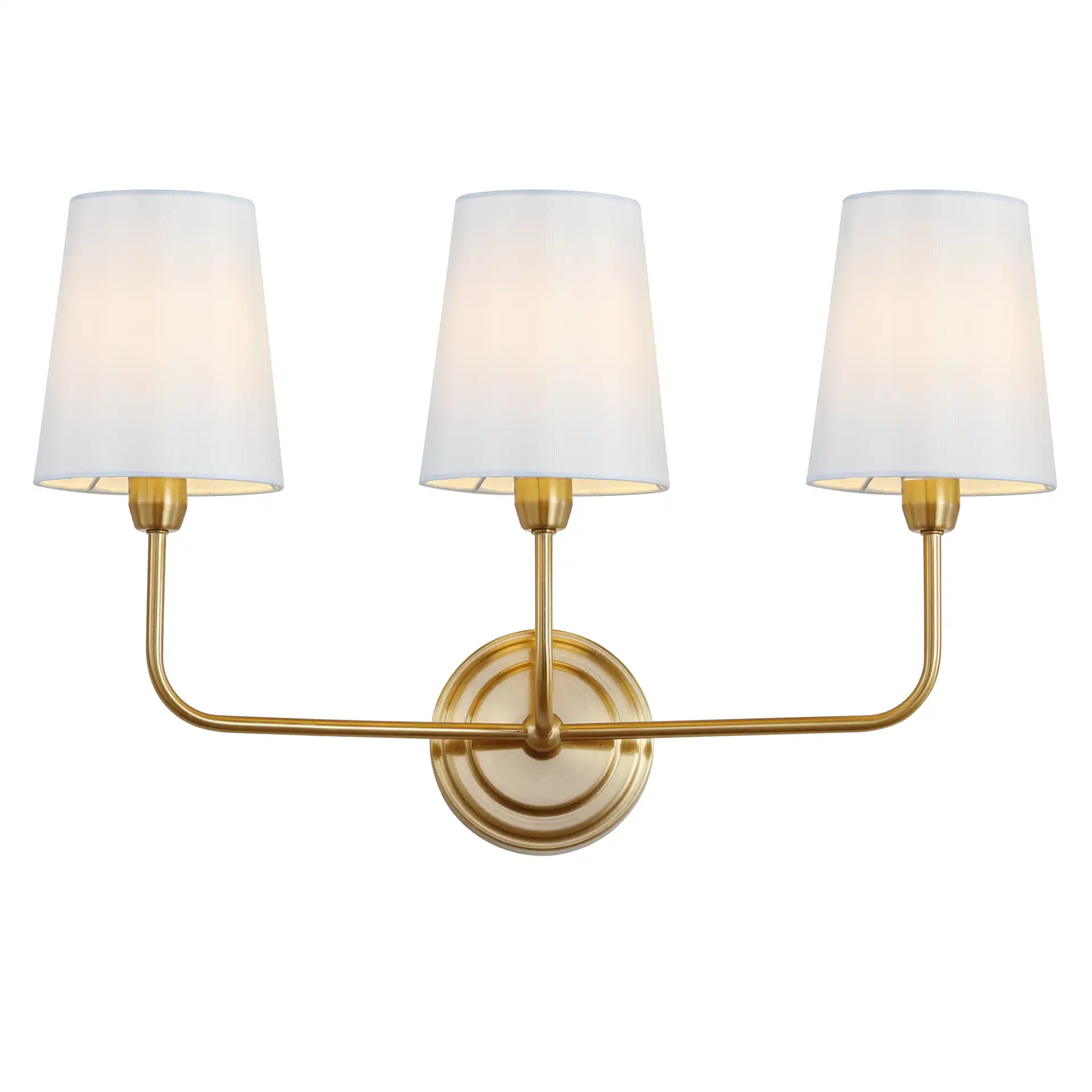 Sawyer Three-Light Wall Sconce in Brass