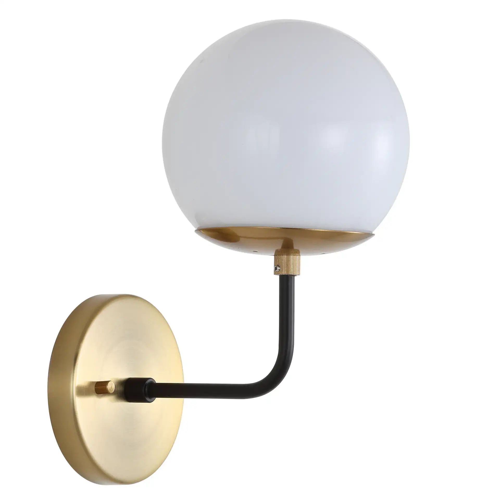Cayden Wall Sconce in Brown / White, detail view
