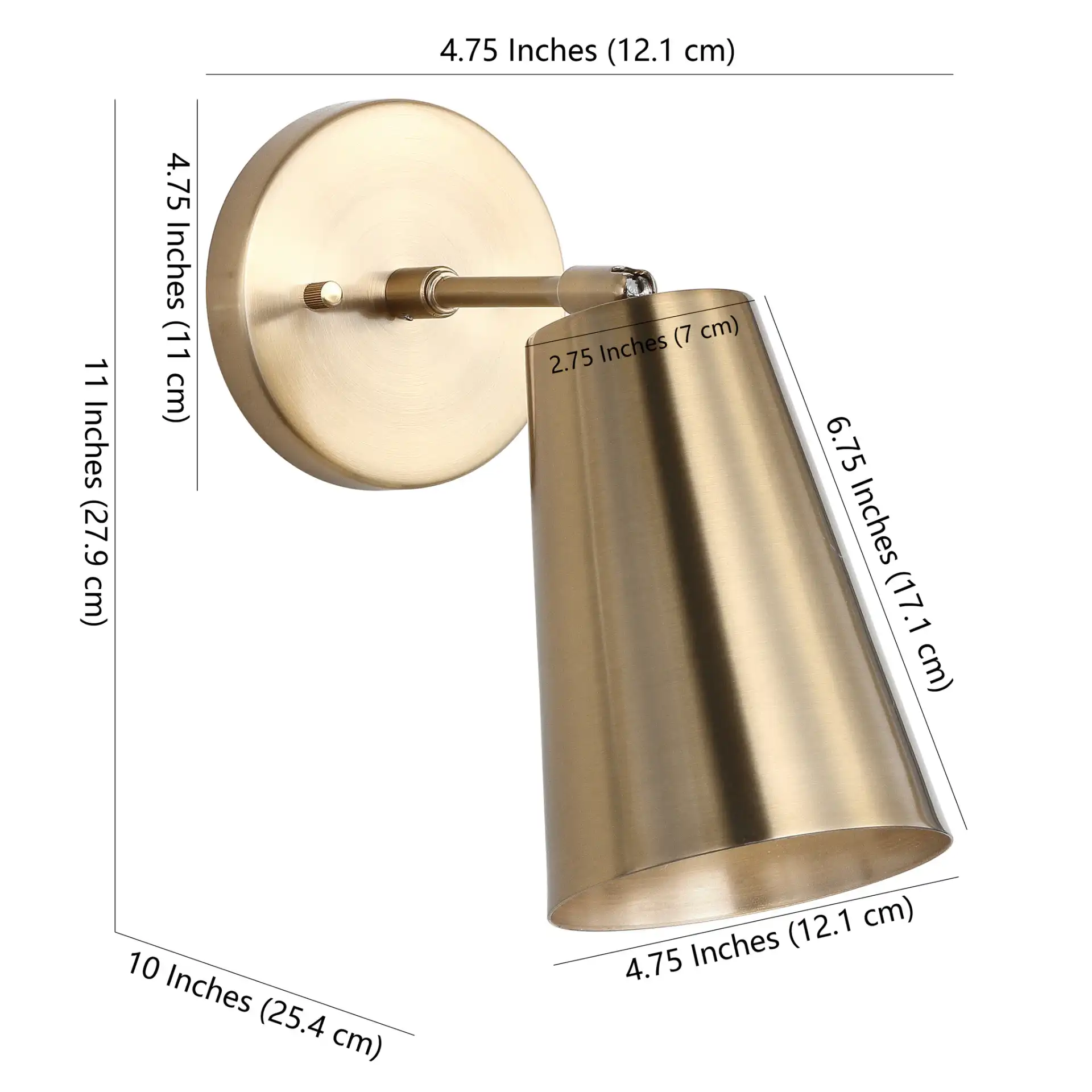 Leonardo Wall Sconce in Brown / White, detail view