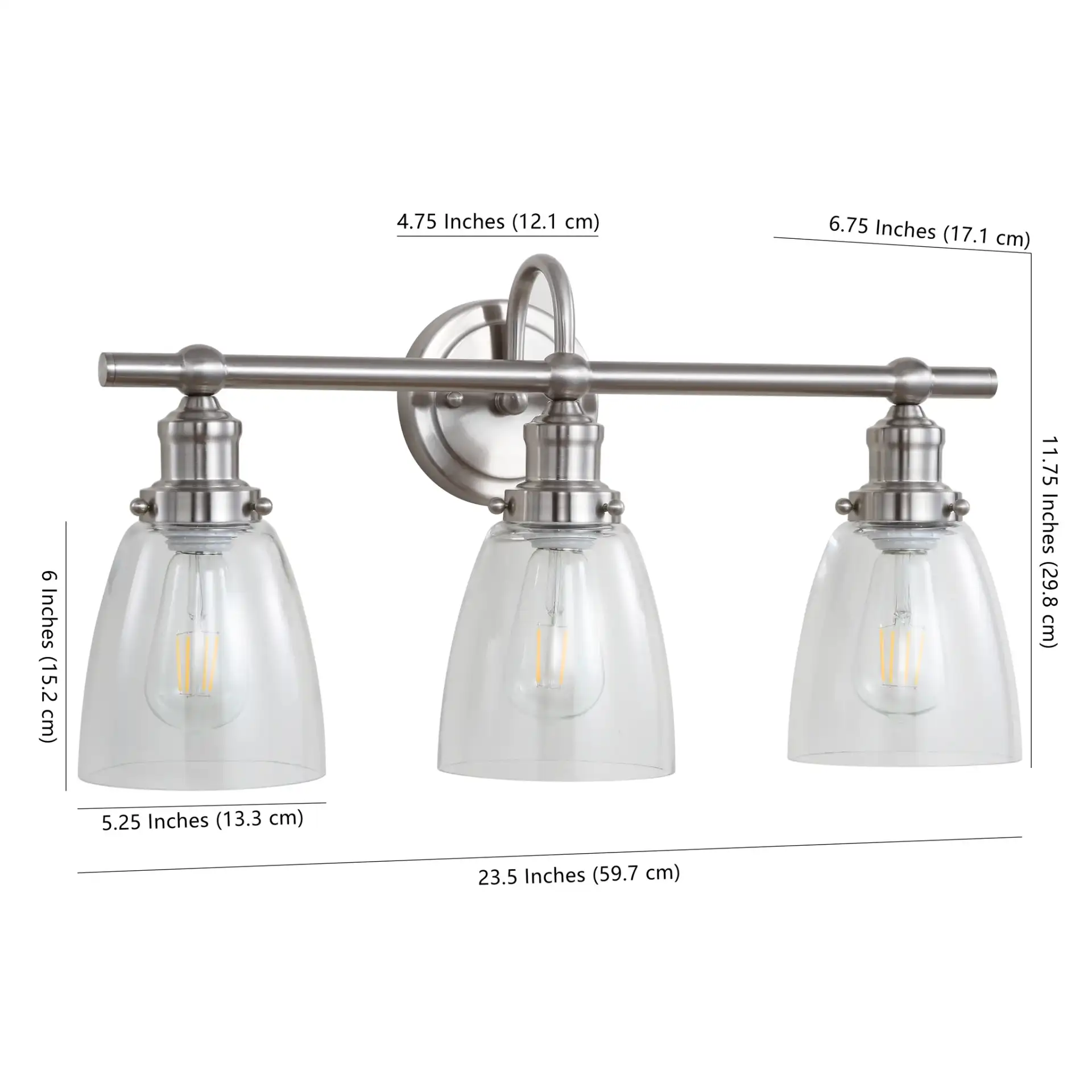 Dunes Three-Light Sconce in Natural Rattan, detail view