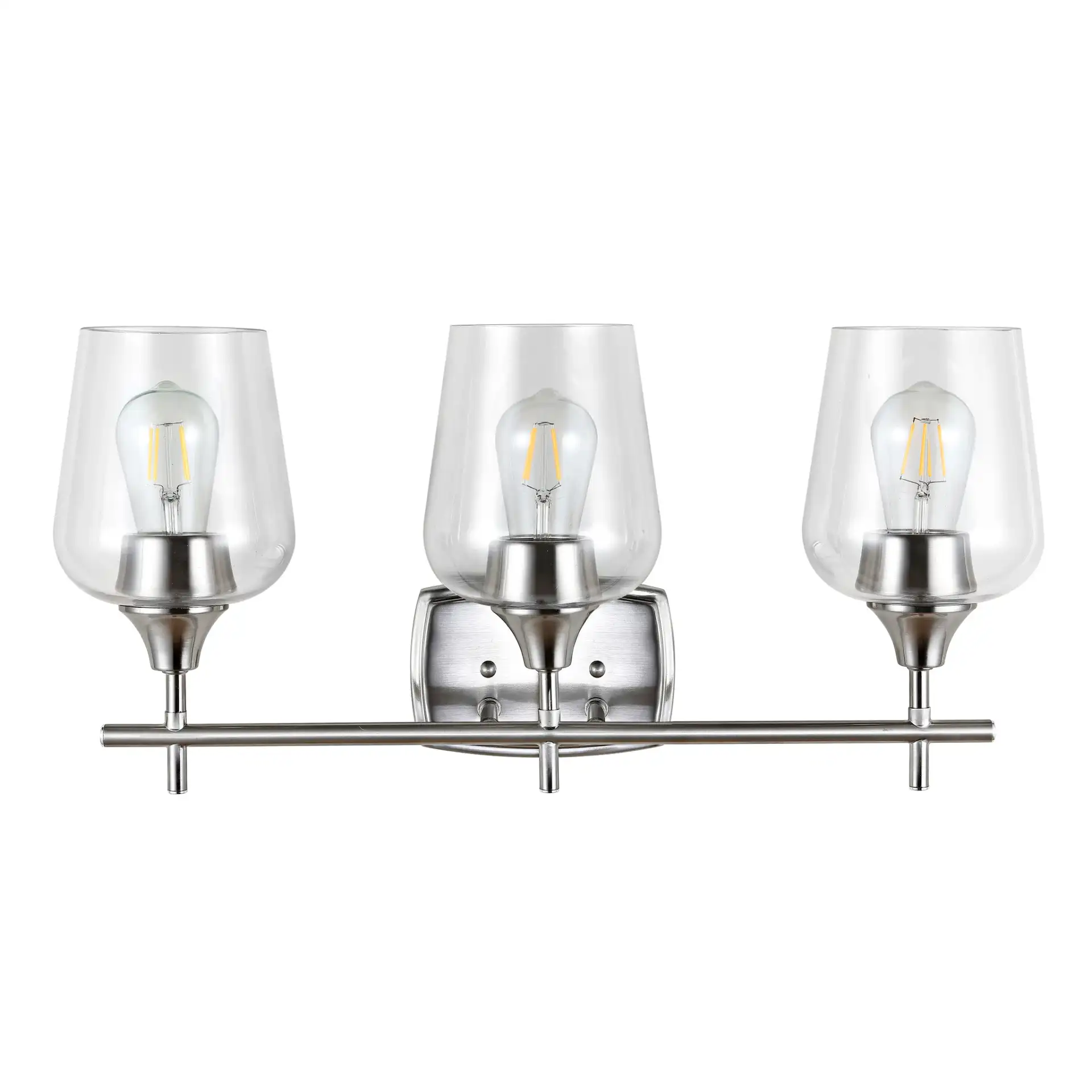 Eagan Wall Sconce in Nickel, detail view